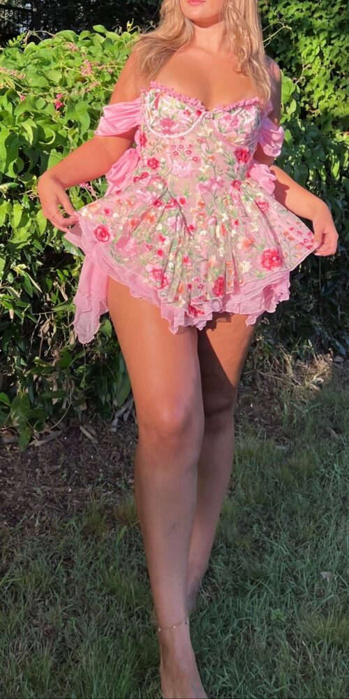 The Rosetta Silk Mini Dress