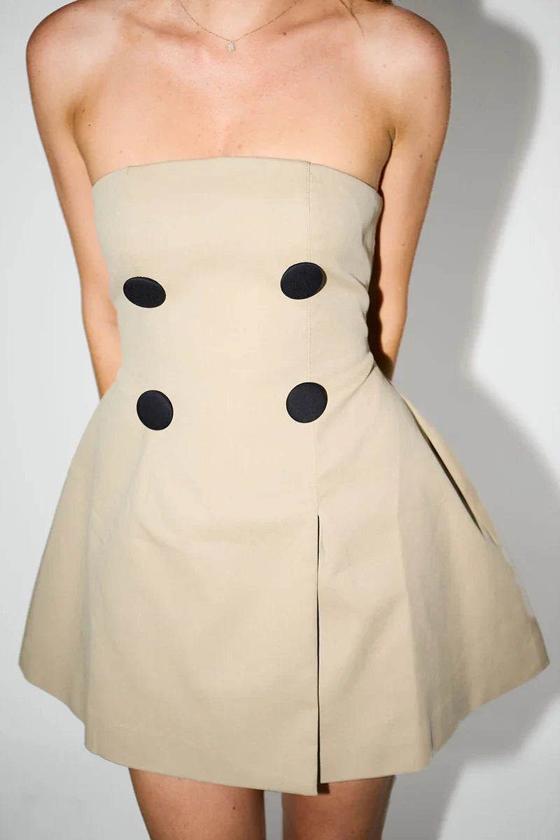 NEIRA OFF-SHOULDER STRAPLESS SEXY MINI DRESS