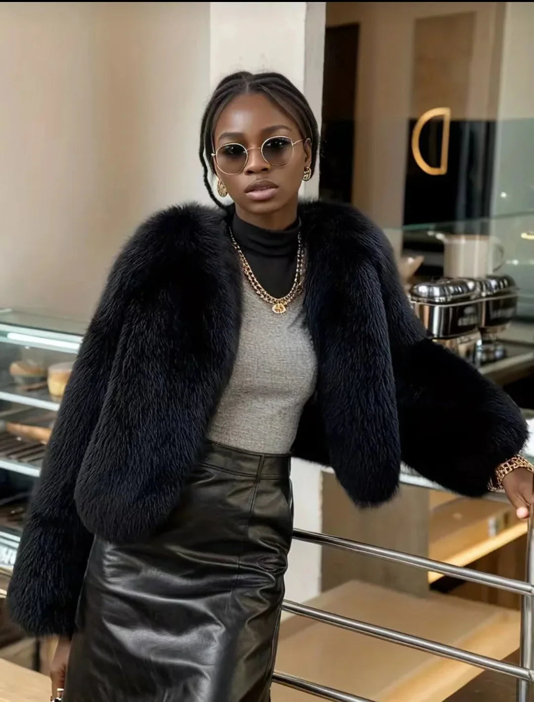CRISTINA FAUX FUR COAT: LUXE OVERSIZED WINTER OUTERWEAR