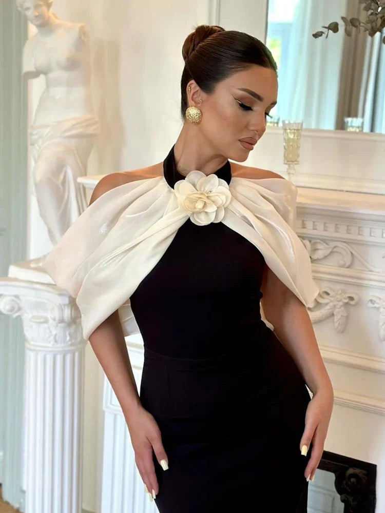 S14b1cc6a52044ad6ac5f6b8c7a0d5334N DAYANARA MIDI DRESS - ELEGANT A-LINE FOR WEDDING GUEST