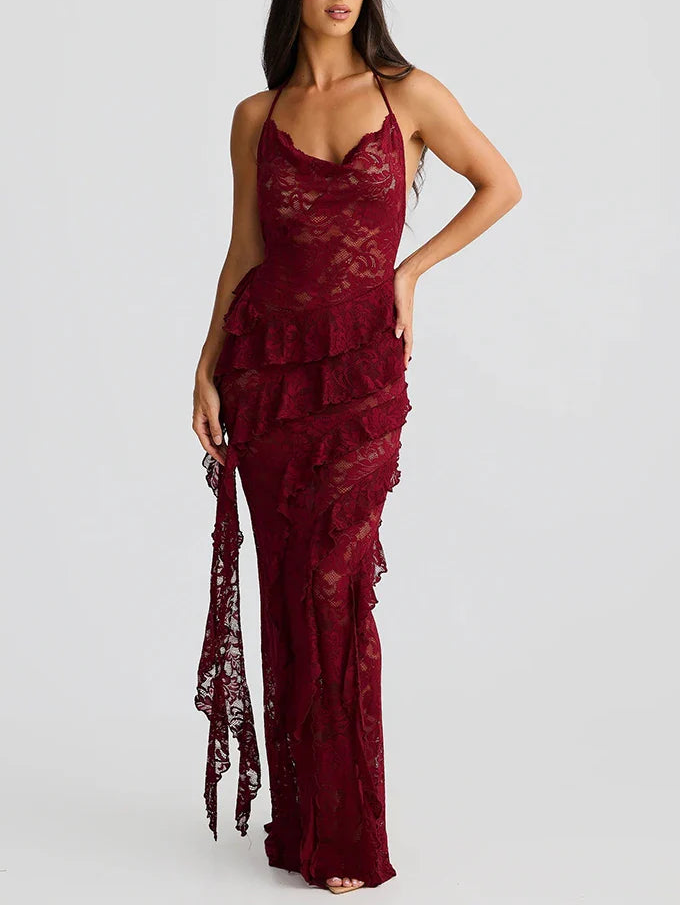KALEIGH MAXI DRESS - ELEGANT A-LINE FOR WEDDING GUEST