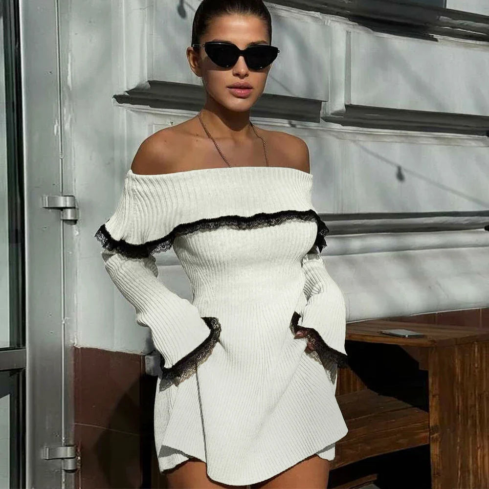 S24ca60d056f54b7d9bc4c9f0fca50502P TESS MINI DRESS - ROMANTIC WHITE PARTY GOWN