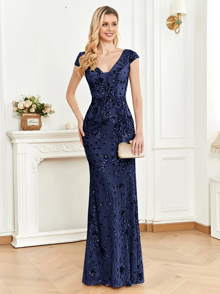 RYANN MAXI DRESS, A-LINE, WEDDING GUEST