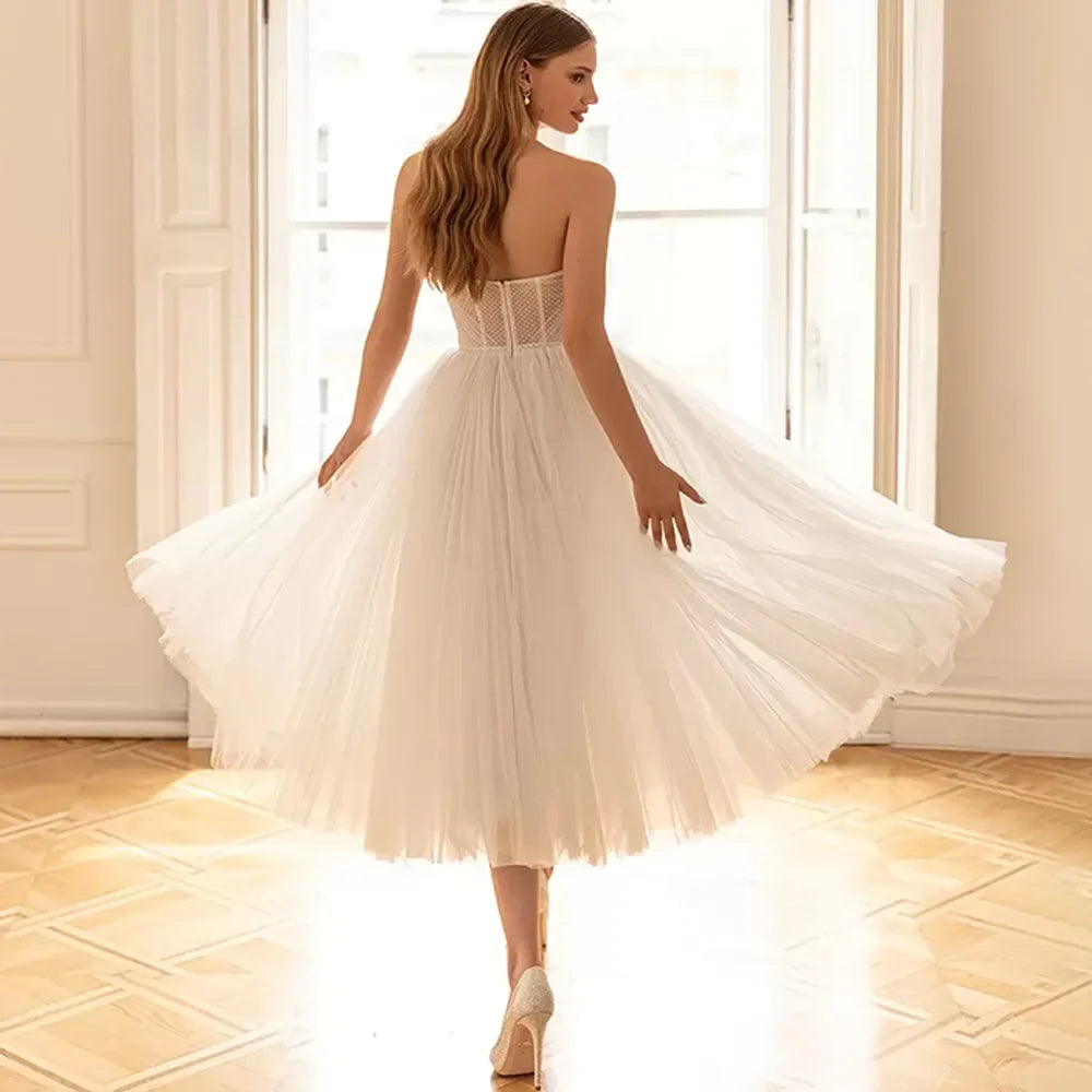 ELEGANT ELSIE MIDI DRESS FOR WEDDING GUEST