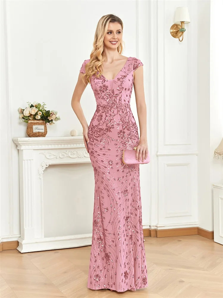 RYANN MAXI DRESS, A-LINE, WEDDING GUEST