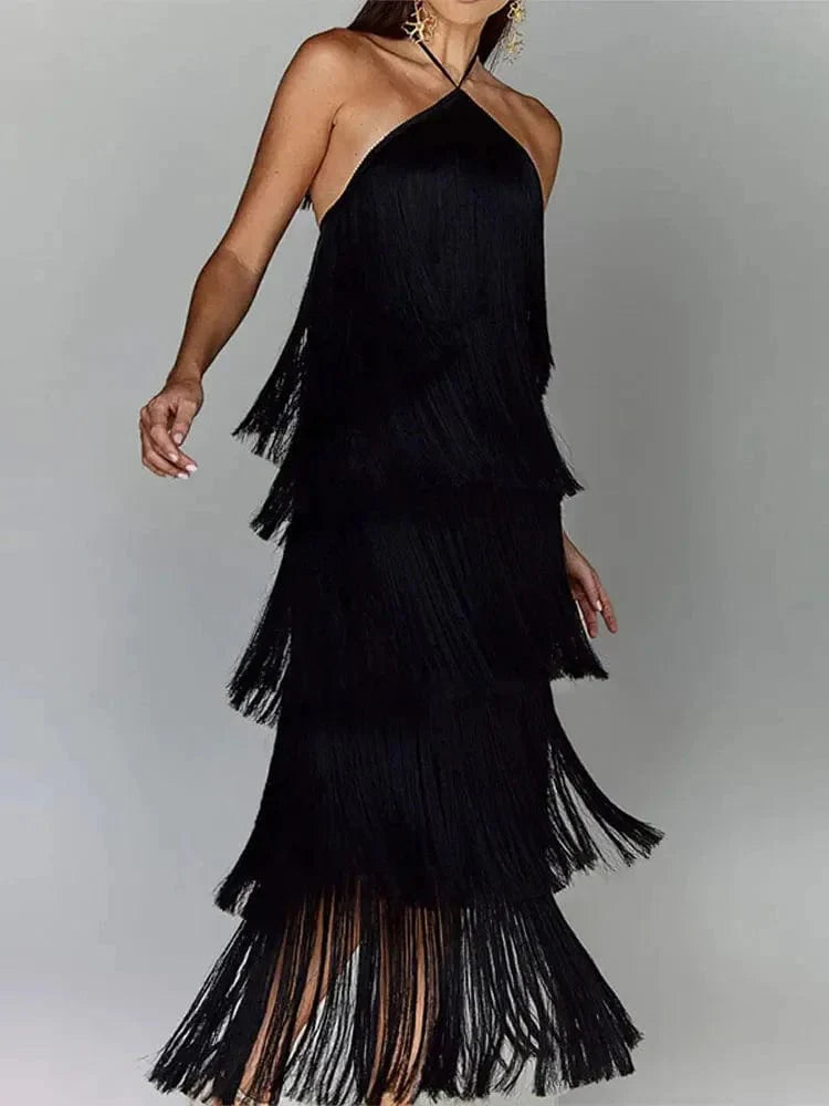 TIANA MAXI DRESS, ELEGANT A-LINE FOR WEDDING GUEST