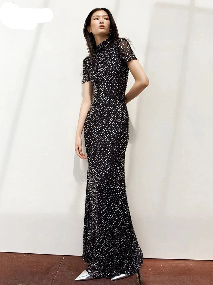LINDSAY MAXI DRESS FOR WEDDING GUEST ELEGANT