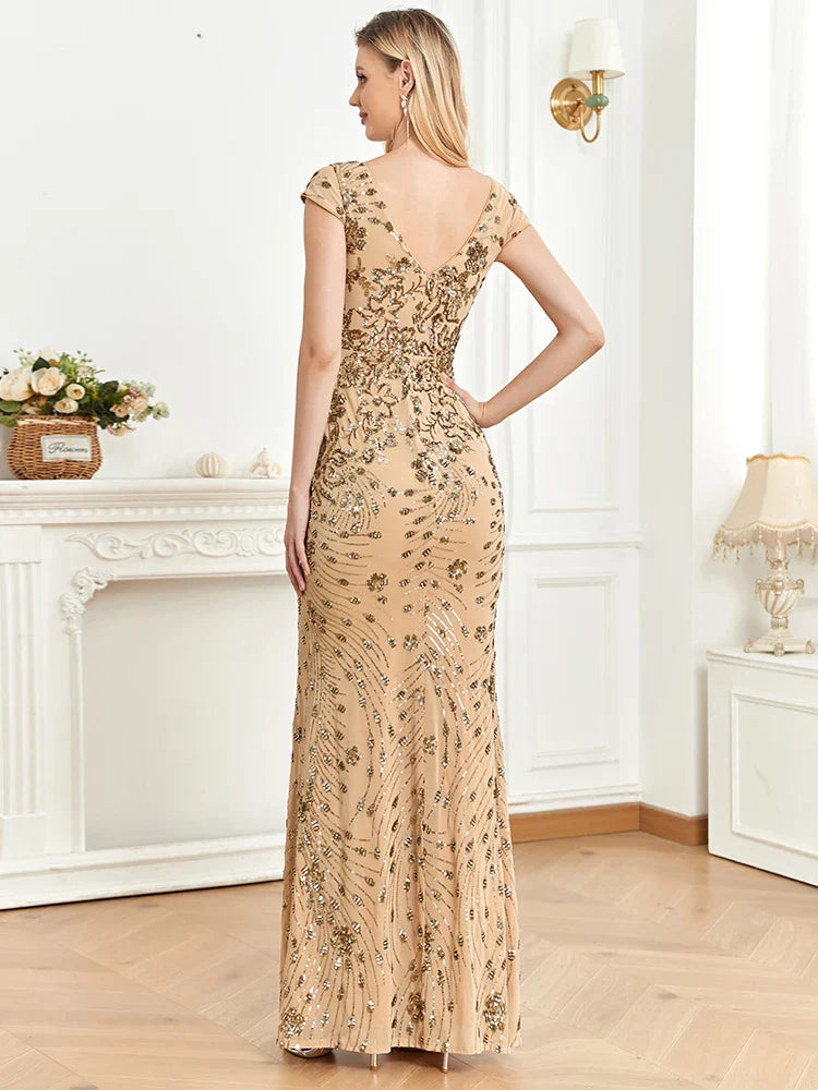 RYANN MAXI DRESS, A-LINE, WEDDING GUEST