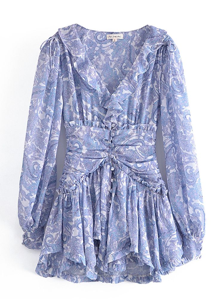 MARGARITA PRINTED MINI DRESS FOR PARTIES
