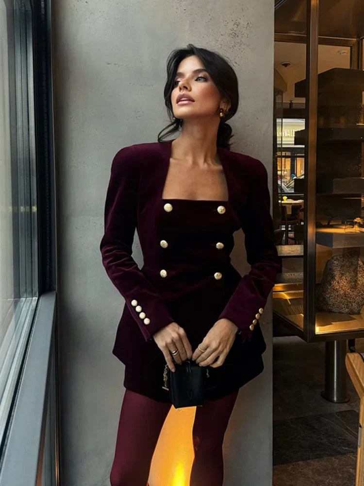 ALAYNA TWO-PIECE SET: ELEGANT SUIT FOR WEDDING GUEST