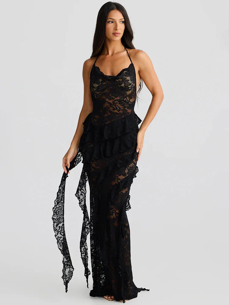 KALEIGH MAXI DRESS - ELEGANT A-LINE FOR WEDDING GUEST