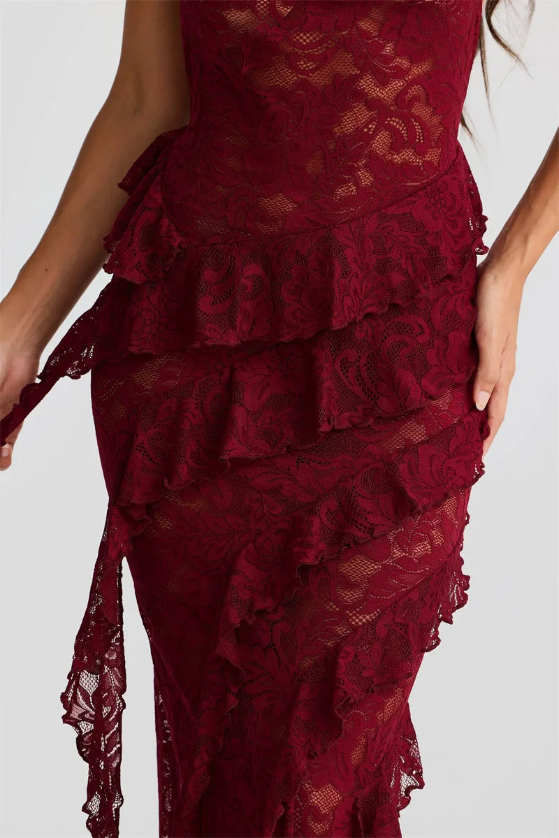 KALEIGH MAXI DRESS - ELEGANT A-LINE FOR WEDDING GUEST