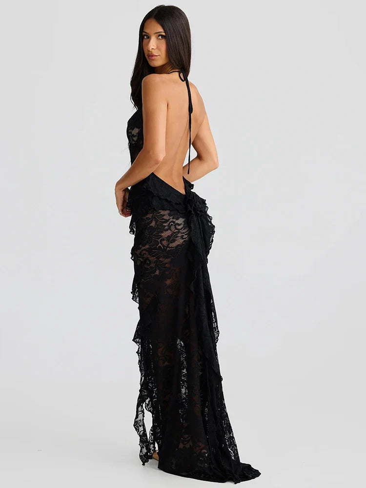 KALEIGH MAXI DRESS - ELEGANT A-LINE FOR WEDDING GUEST