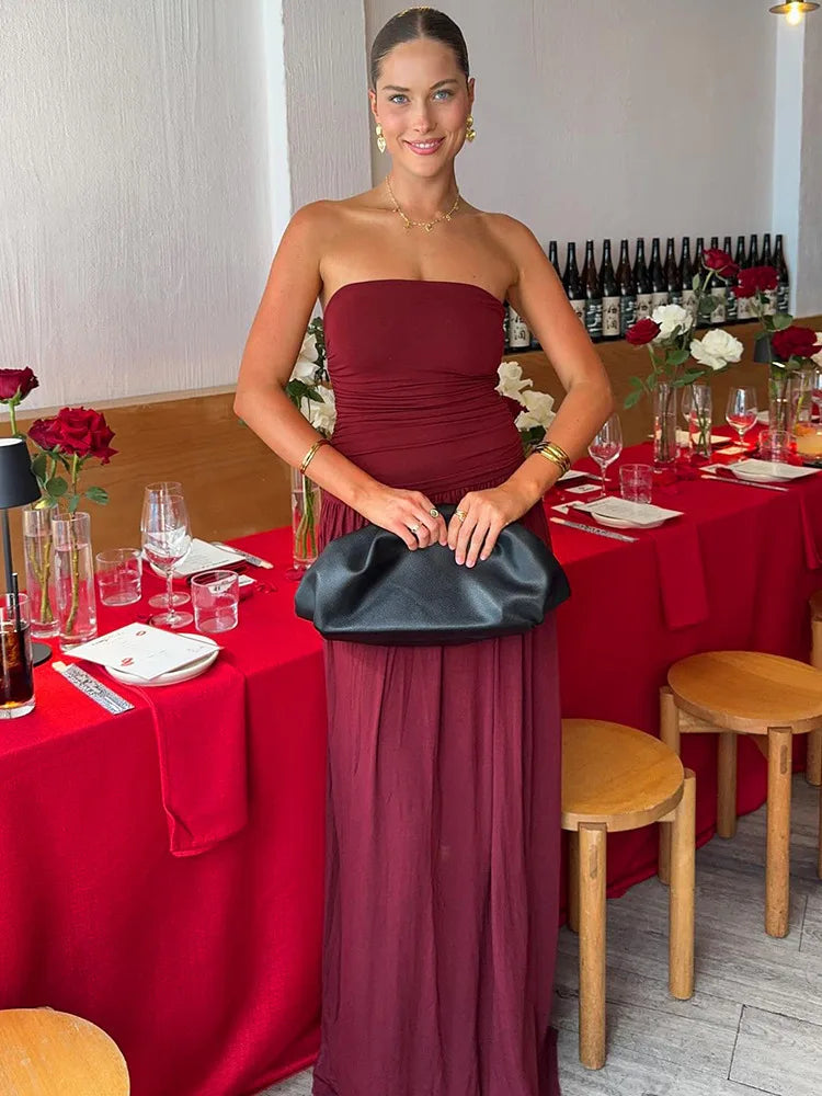YADIRA MAXI DRESS - ELEGANT A-LINE WEDDING GUEST