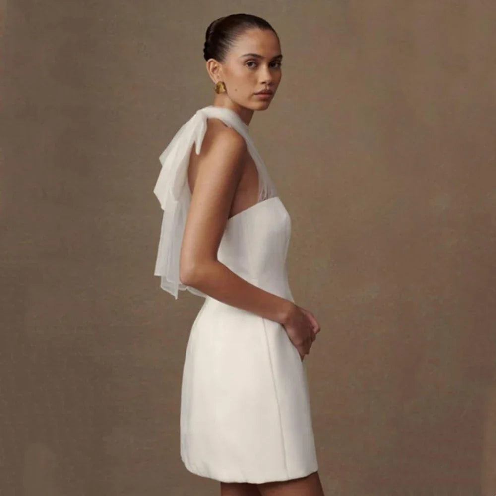 AMIRA MINI DRESS, SATIN, COCKTAIL PARTY