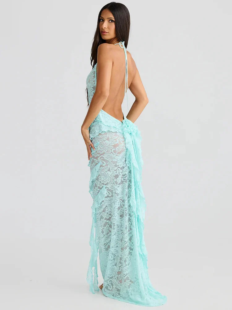 KALEIGH MAXI DRESS - ELEGANT A-LINE FOR WEDDING GUEST