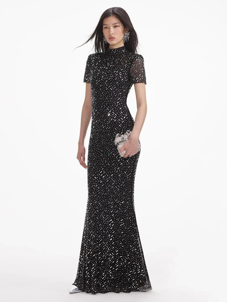 LINDSAY MAXI DRESS FOR WEDDING GUEST ELEGANT