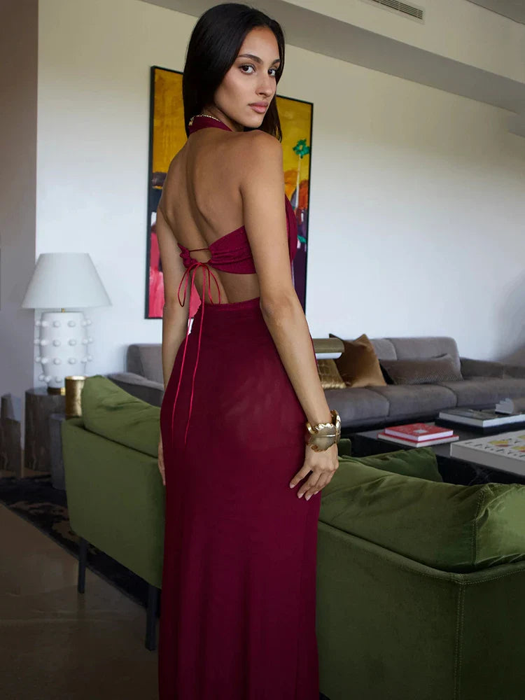 JAYCEE MAXI DRESS: ELEGANT A-LINE FOR WEDDING GUEST