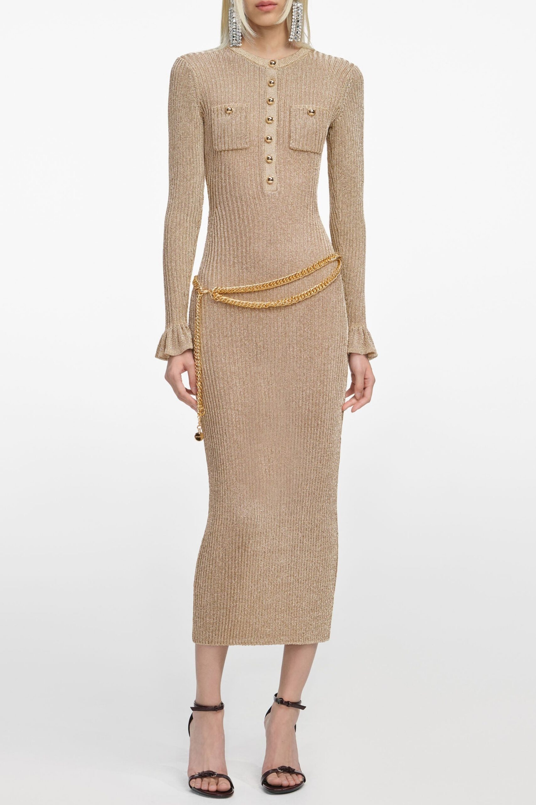 SC25-011M-GD_1_9998118a-818e-42f2-a985-47d9d8d0976f LAUREN GOLD LUREX RIBBED KNIT MIDI DRESS