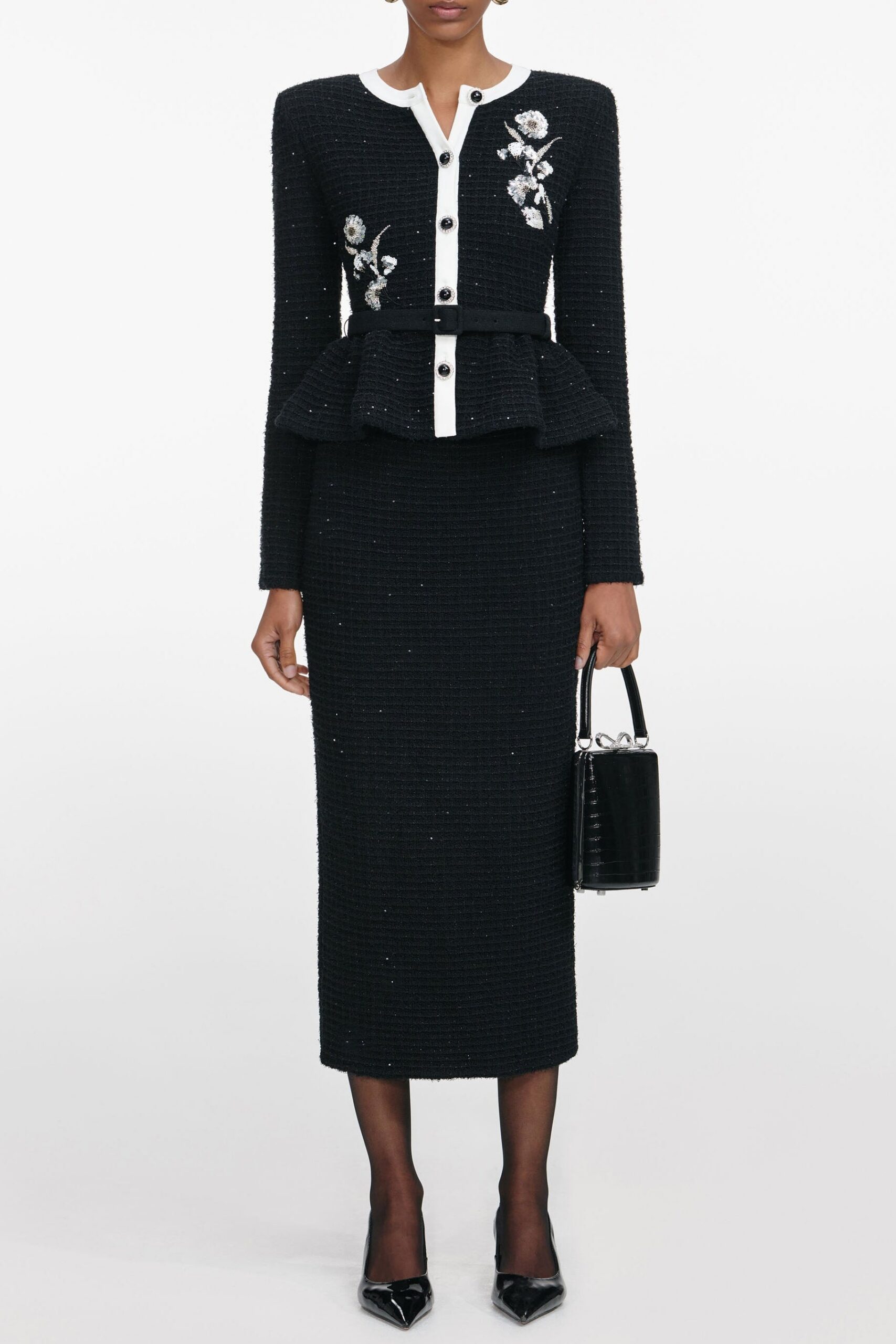 SC25-013M-B_1_487ee1a5-8e96-43dc-a3fa-f2264033c8a9 VICKY BLACK FLORAL KNIT MIDI DRESS - BOHO PARTY STYLE