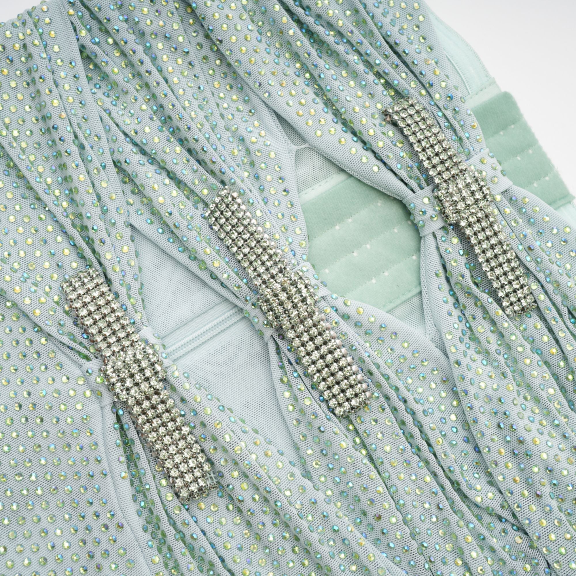 SEBILLE EMBELLISHED BOW MAXI DRESS