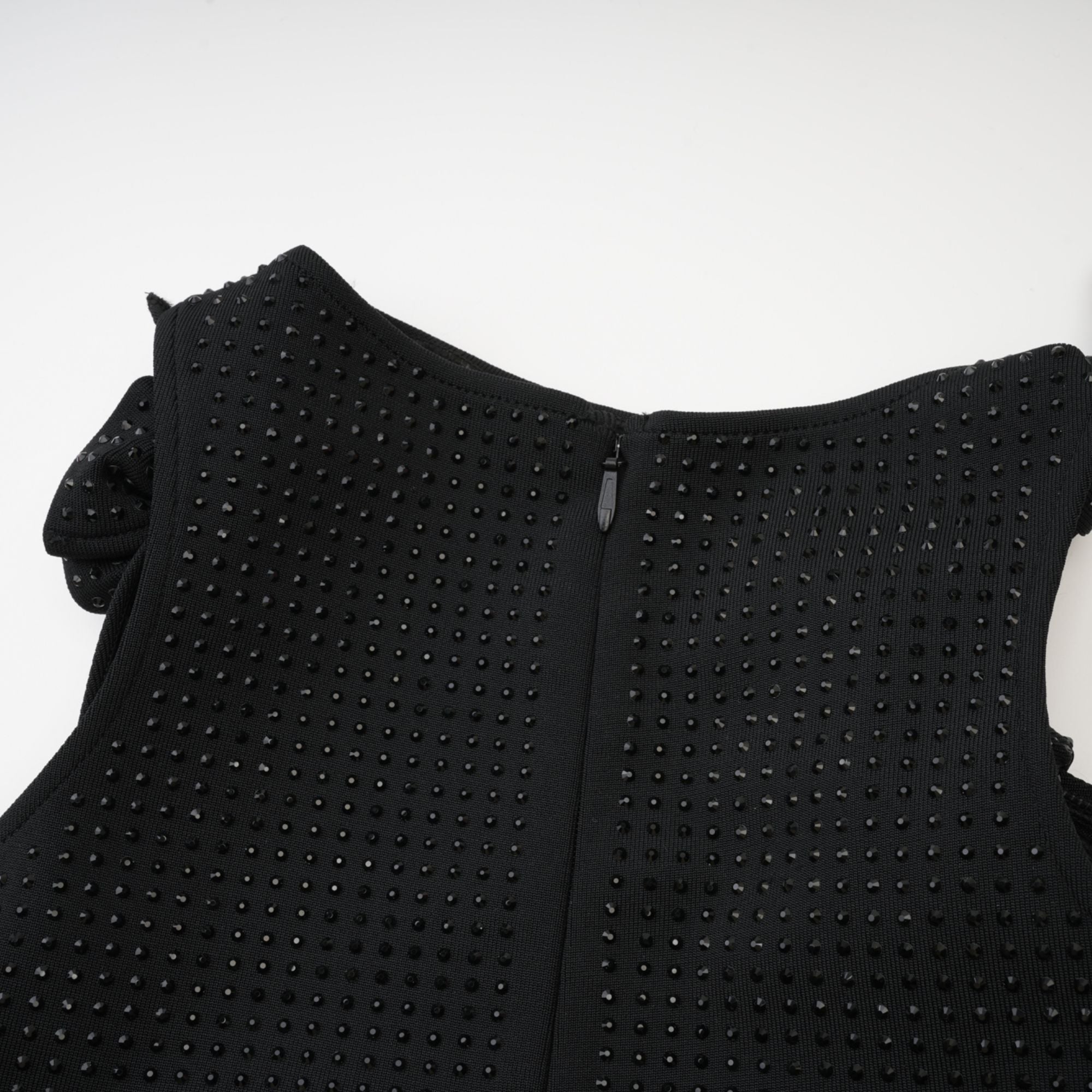 SOLANGE ASYMMETRIC EMBELLISHED MIDI DRESS FOR EVENTS