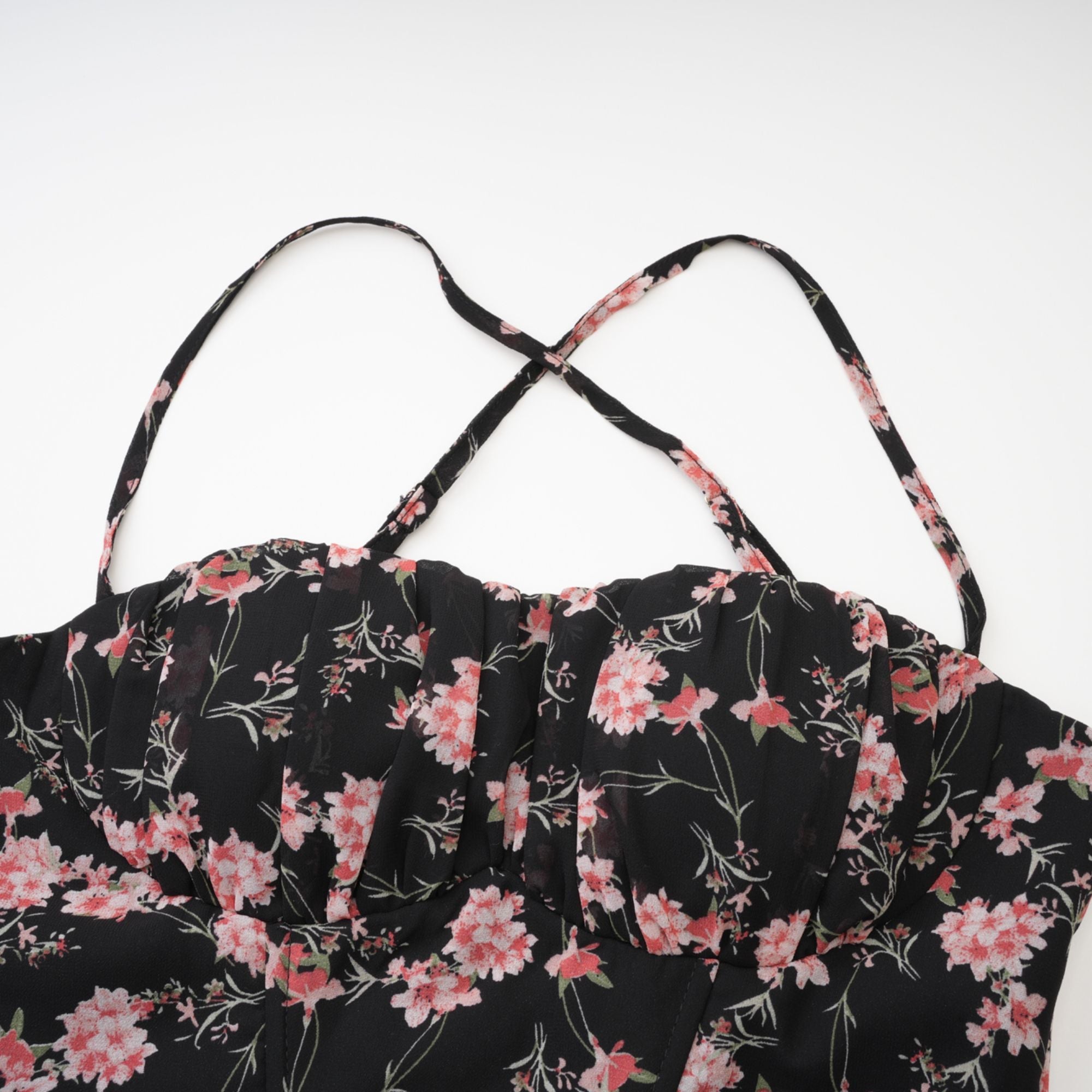 ISABEAU FLORAL PRINT MINI PARTY DRESS