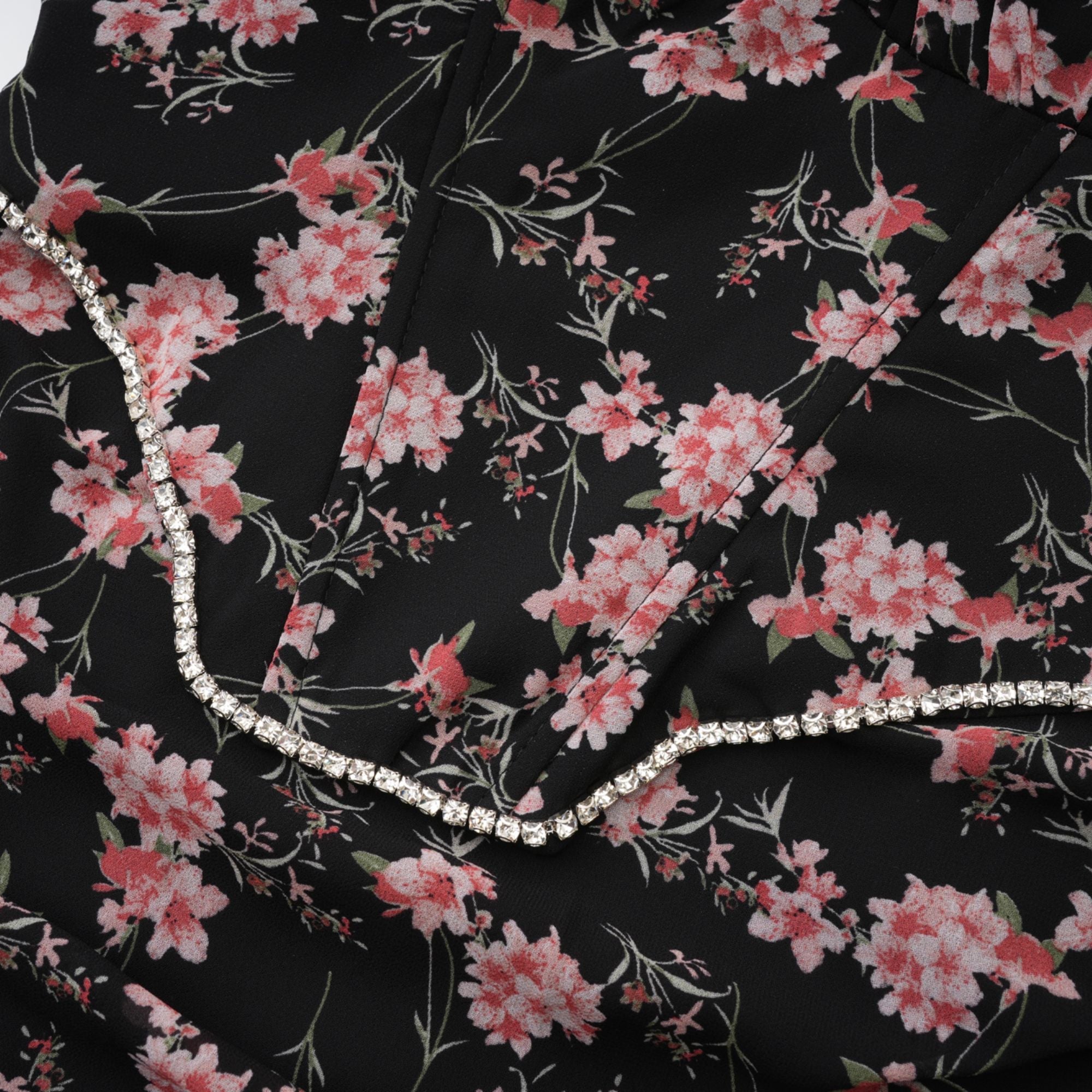 ISABEAU FLORAL PRINT MINI PARTY DRESS