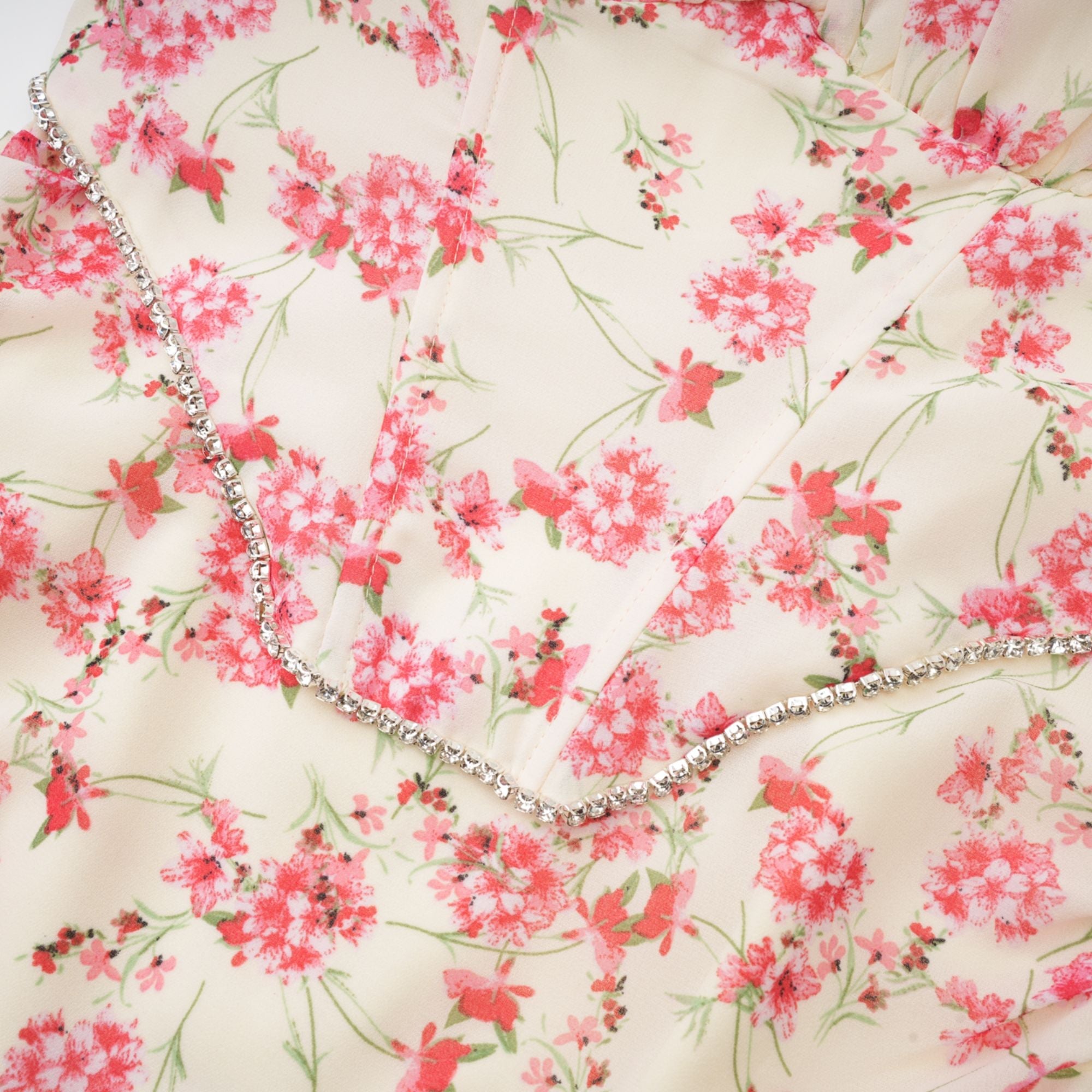 ISABEAU FLORAL PRINT MINI PARTY DRESS