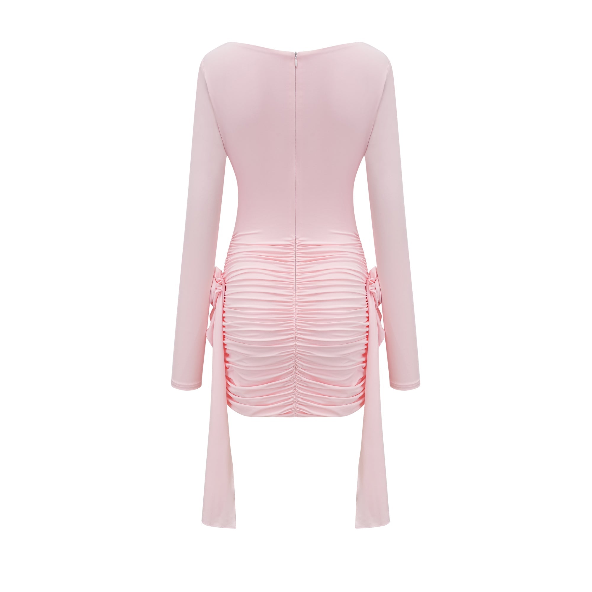CHLOÉ PINK FLORAL LONG SLEEVE DRESS