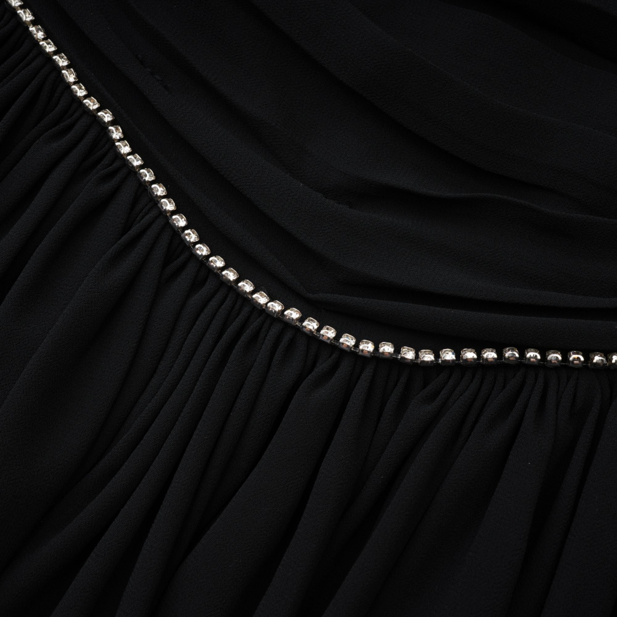 NADINE EMBELLISHED PLEATED MIDI DRESS