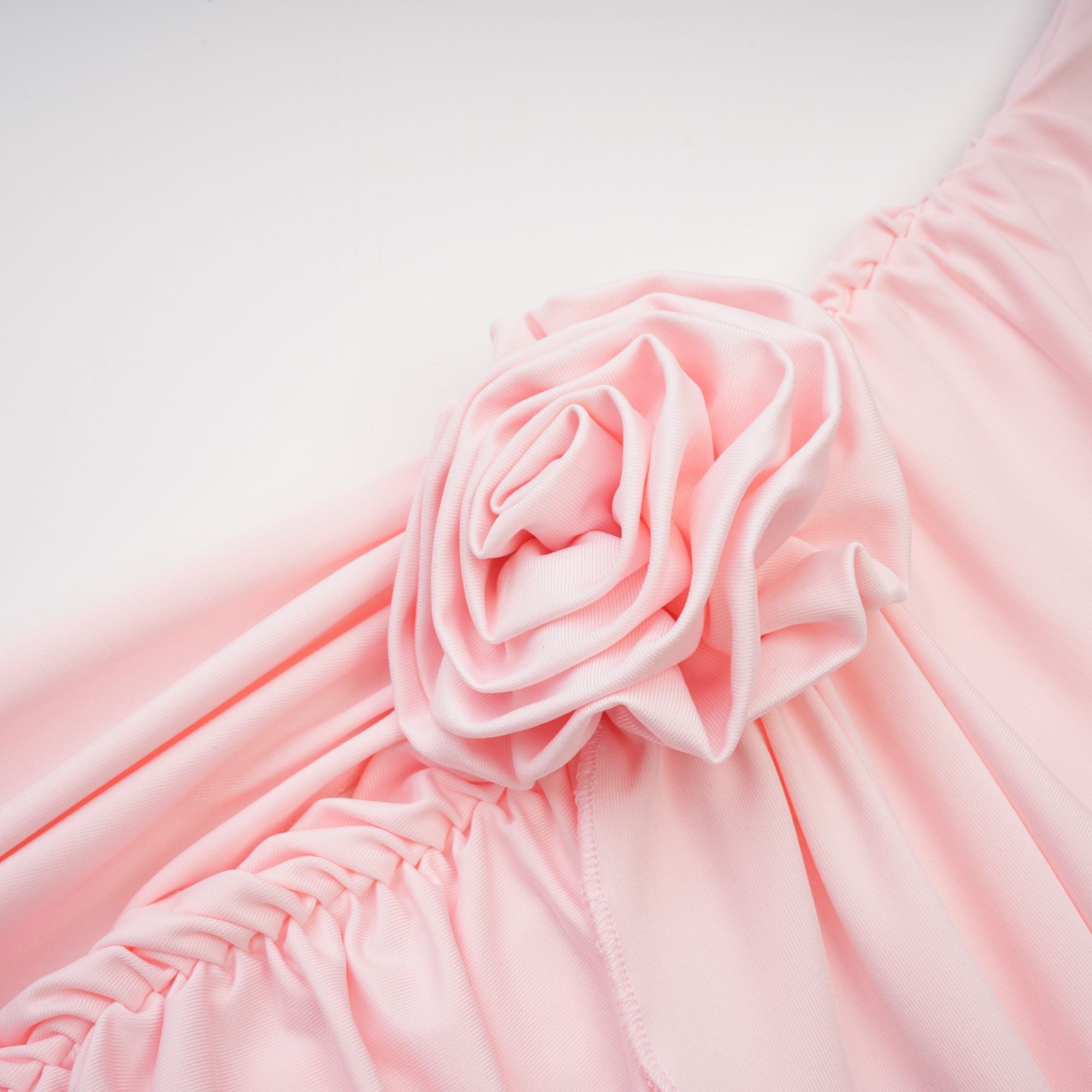 CHLOÉ PINK FLORAL LONG SLEEVE DRESS