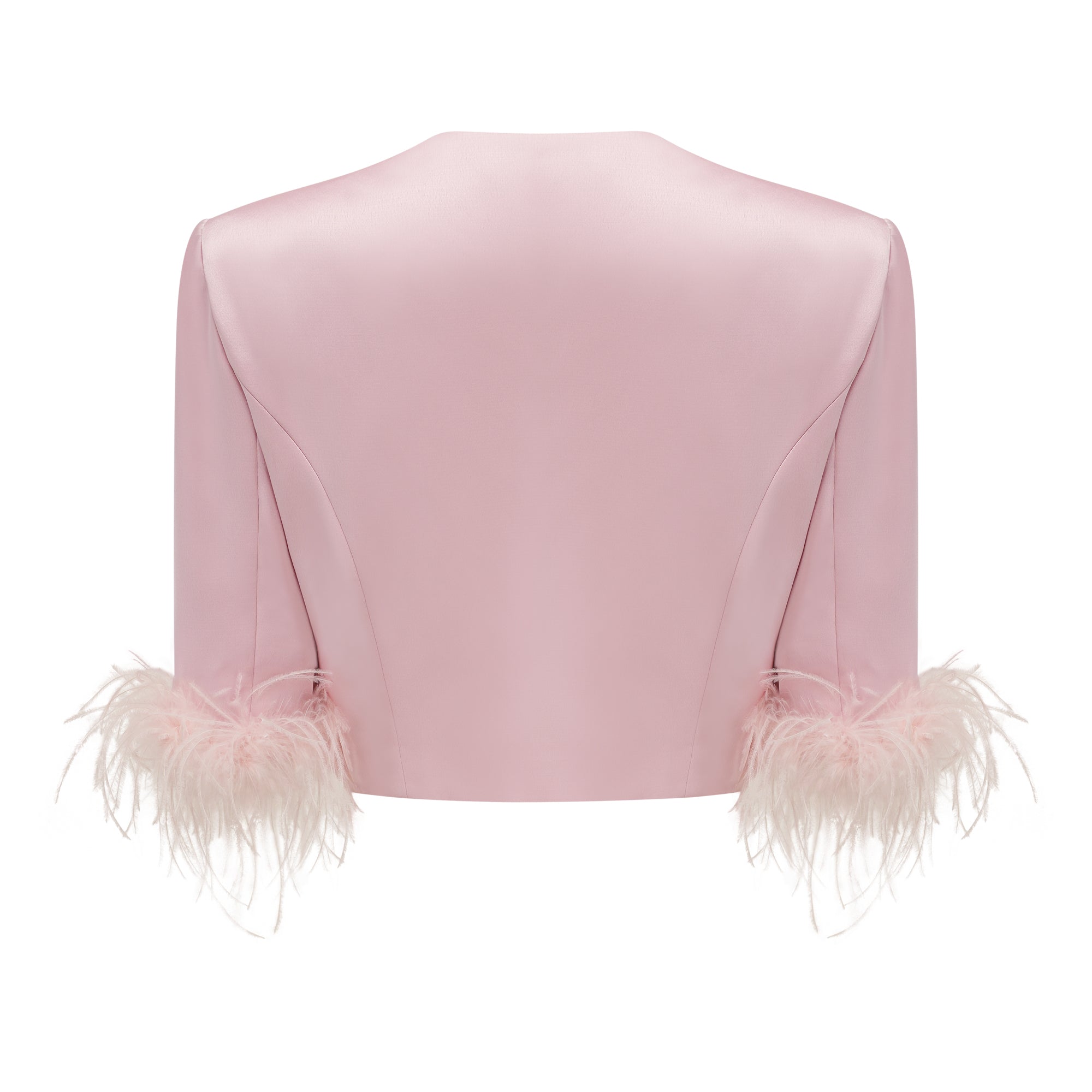 SNY04193-_6 FLAVIA SATIN FEATHER MATCHING SET FOR PARTIES