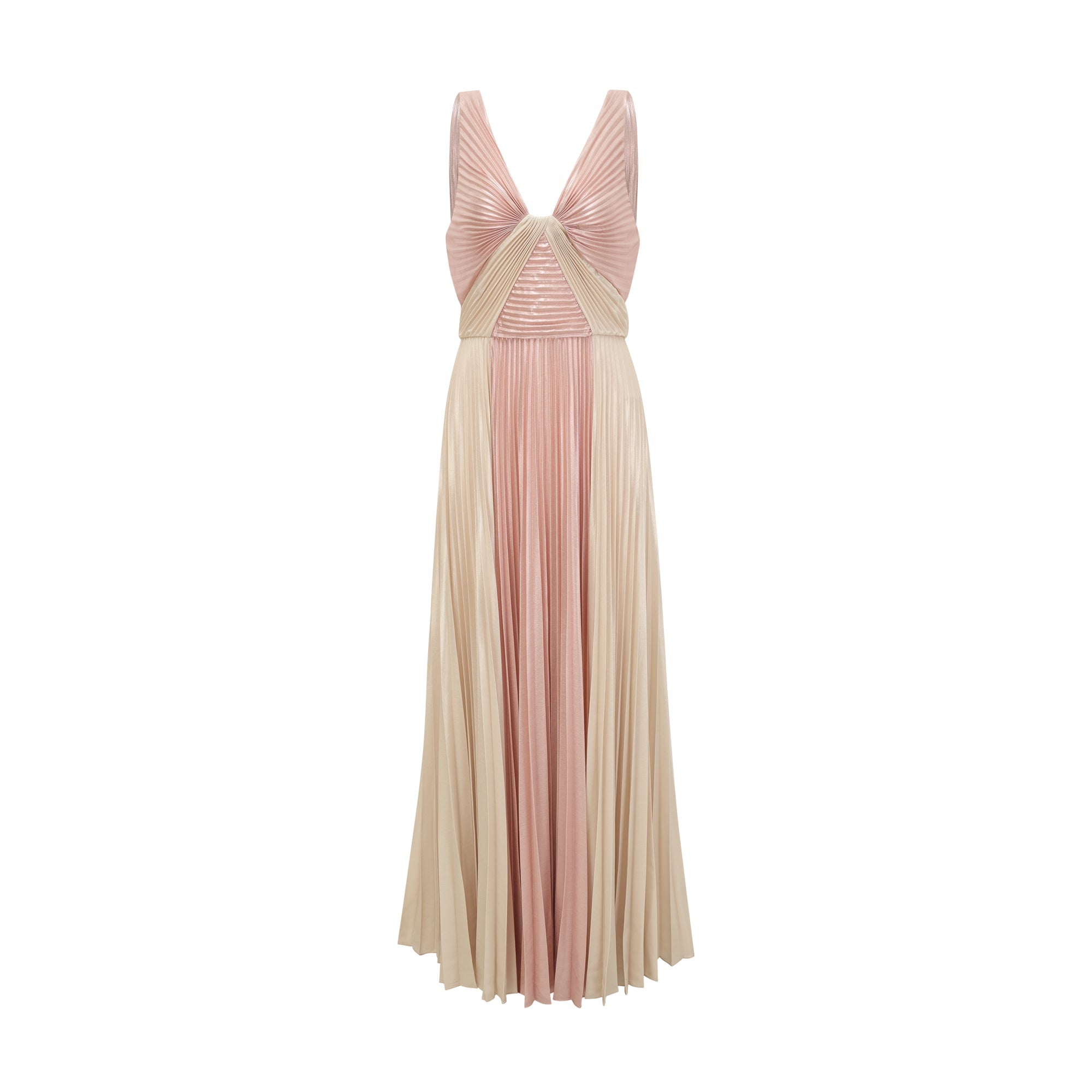SHIEMA SHINY PLEATED DRESS FOR PARTY