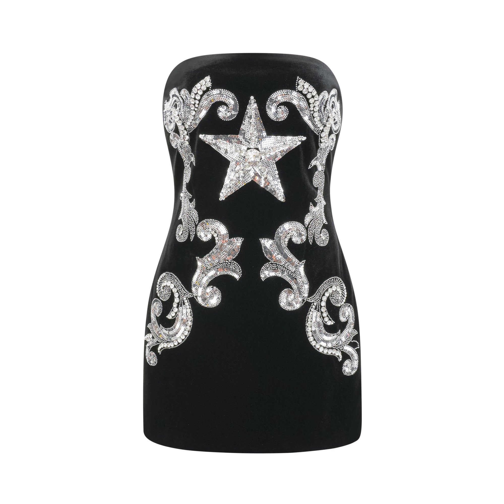 JAMIAH STAR EMBROIDERED MINI DRESS