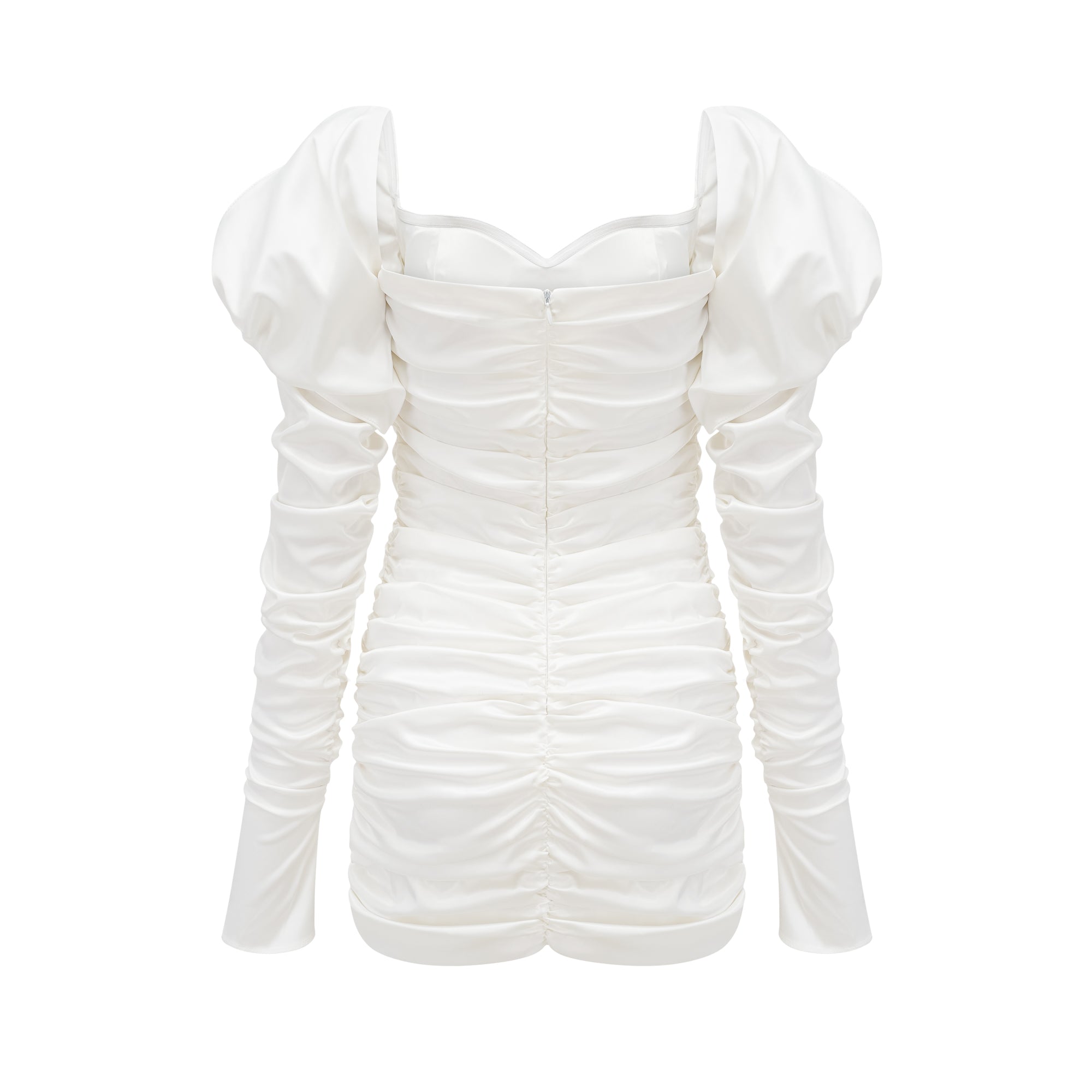 AVALON CRYSTAL RUCHED MINI DRESS - SHIMMER PARTY COCKTAIL