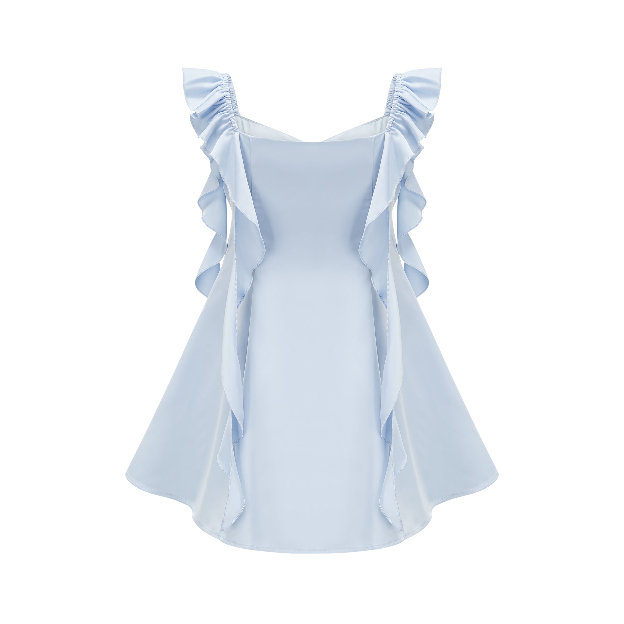 RENO COWL-NECK MINI DRESS WITH EMBELLISHMENTS