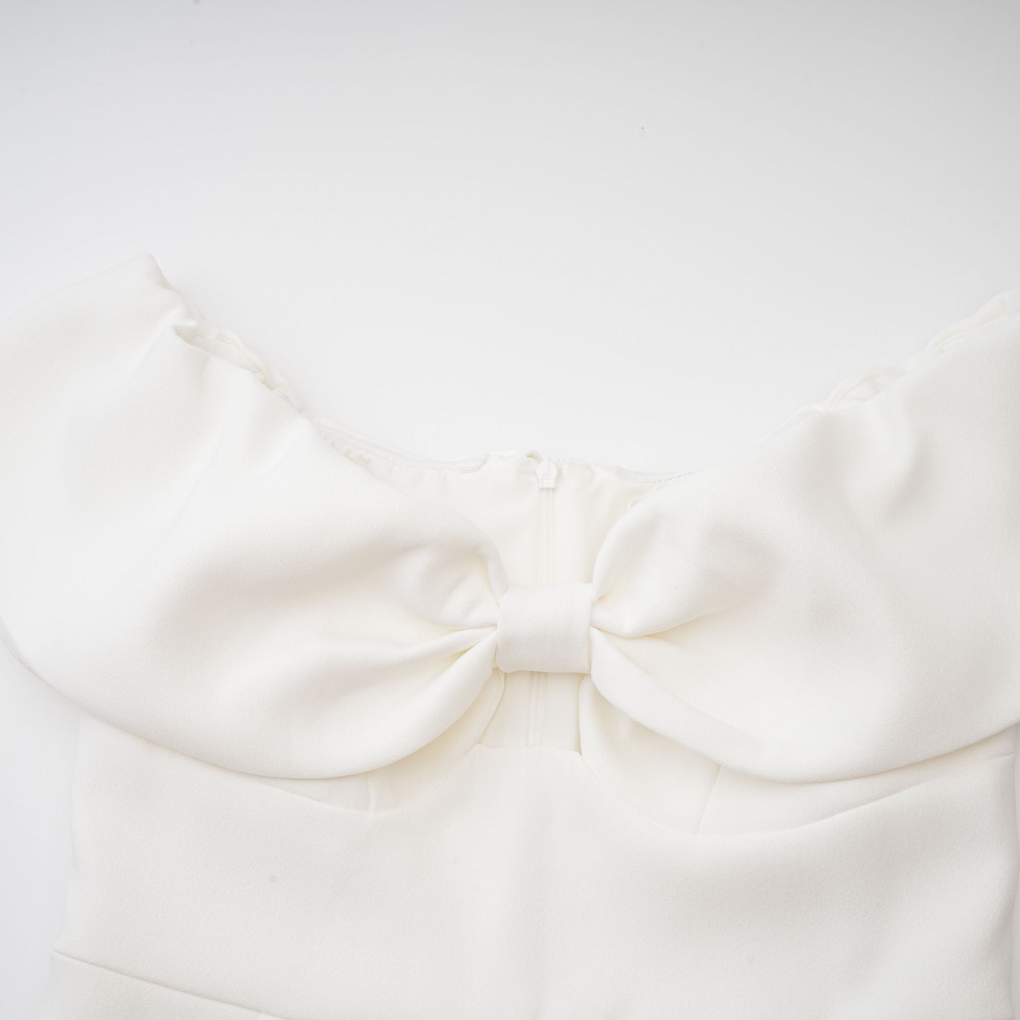 VICTORE BOW OFF-SHOULDER DRESS FOR WEDDING
