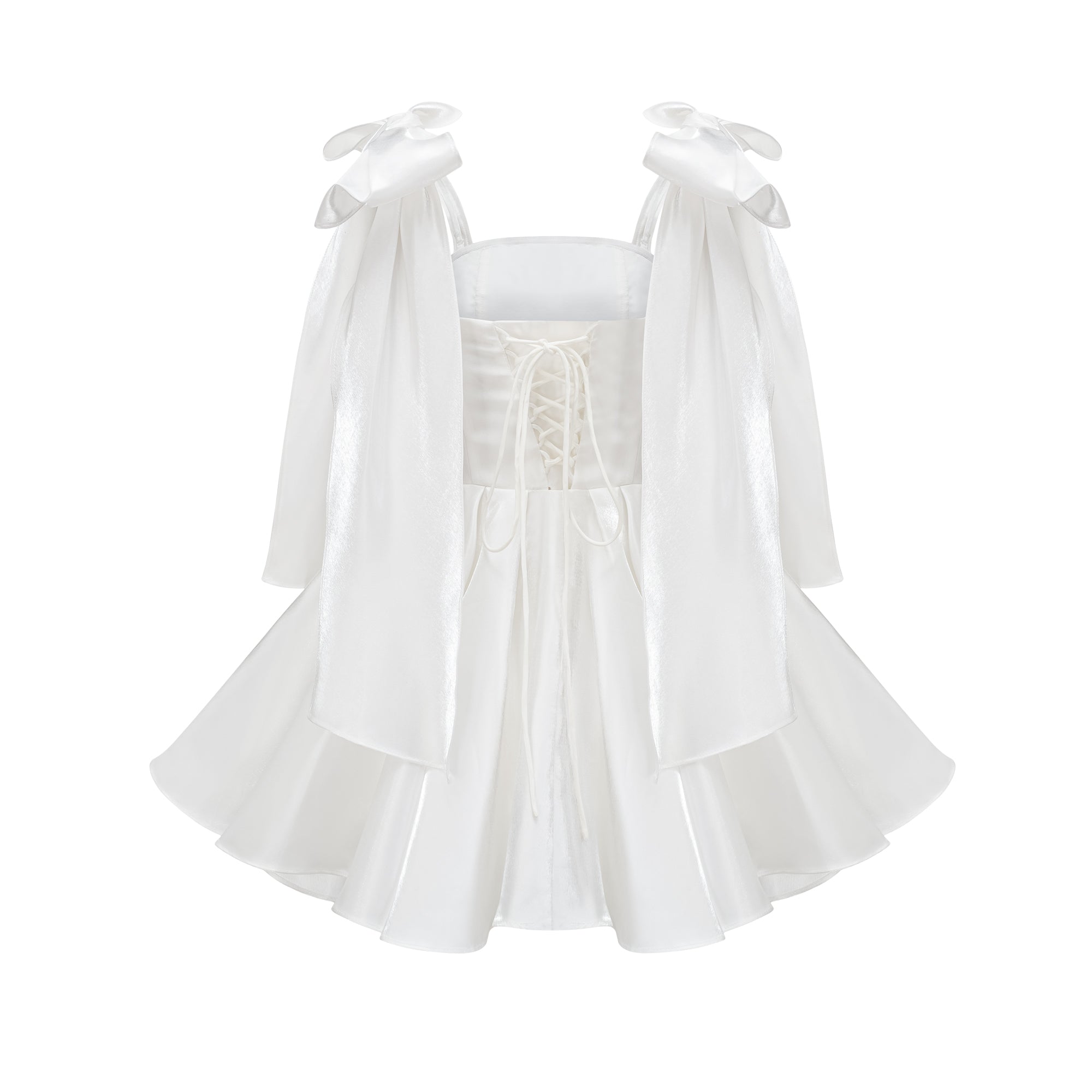 CATIANA BOW-DETAIL FLARED COCKTAIL DRESS