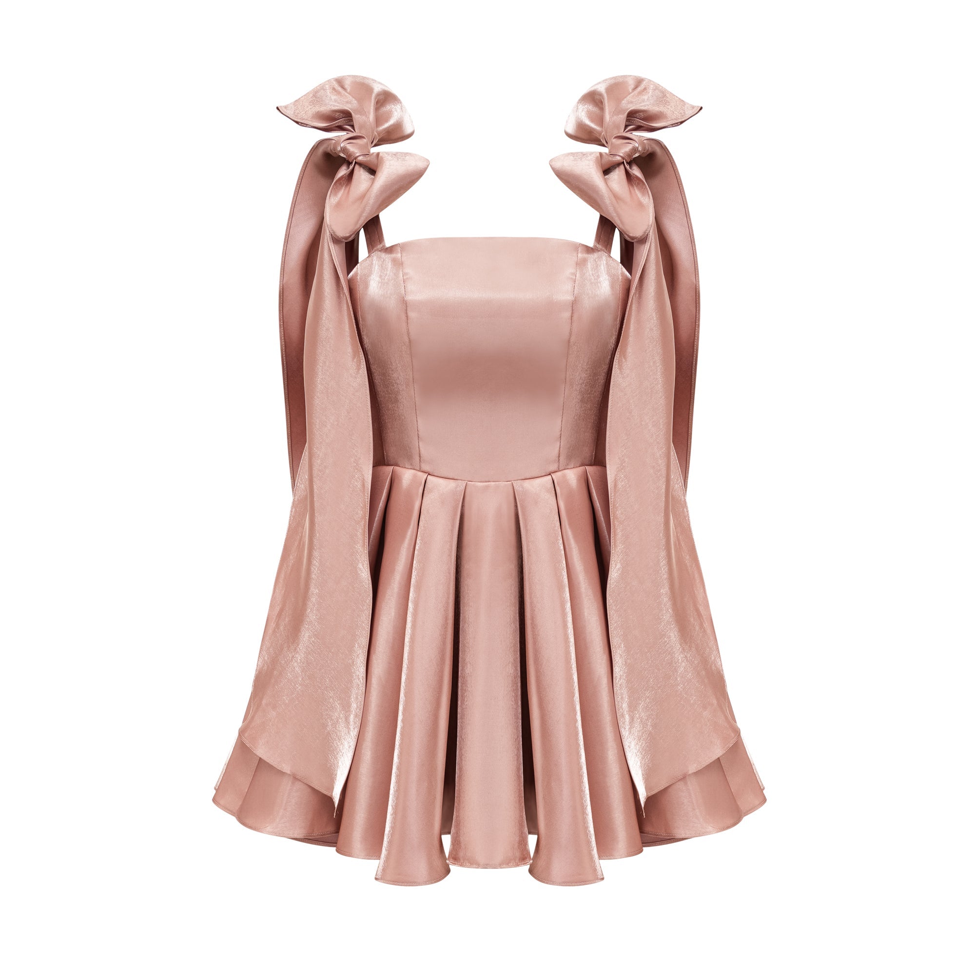 CATIANA BOW FLARED DRESS FOR WEDDING