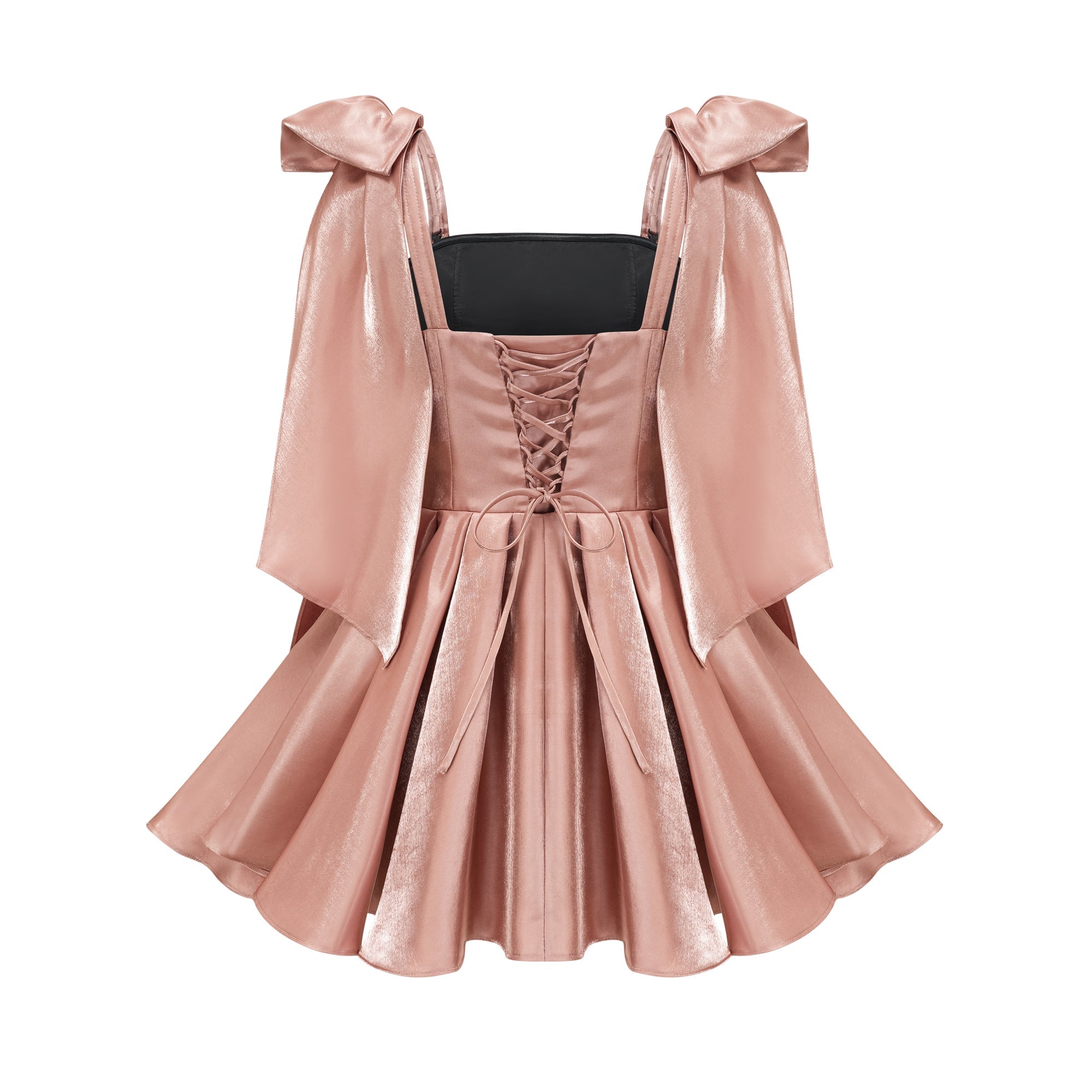 CATIANA BOW FLARED DRESS FOR WEDDING