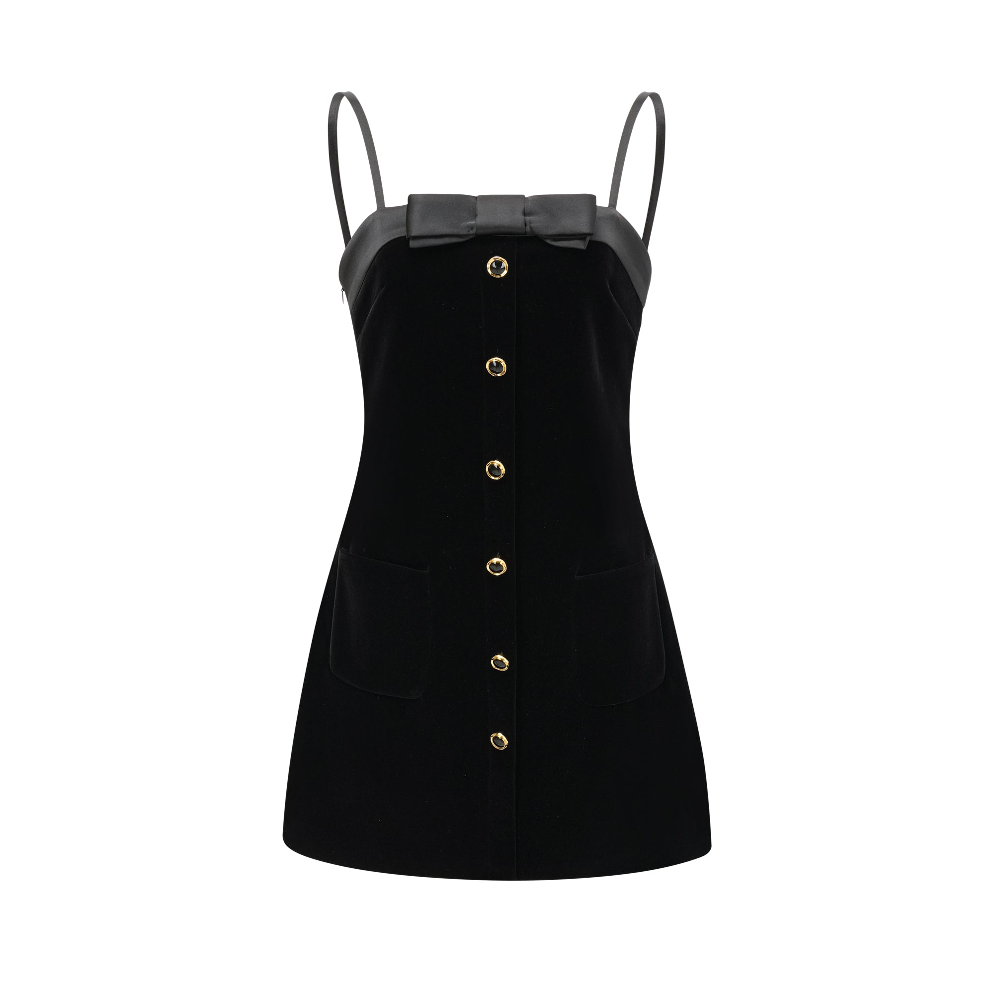 REEVA BOW VELVET MINI DRESS FOR HOLIDAY PARTIES