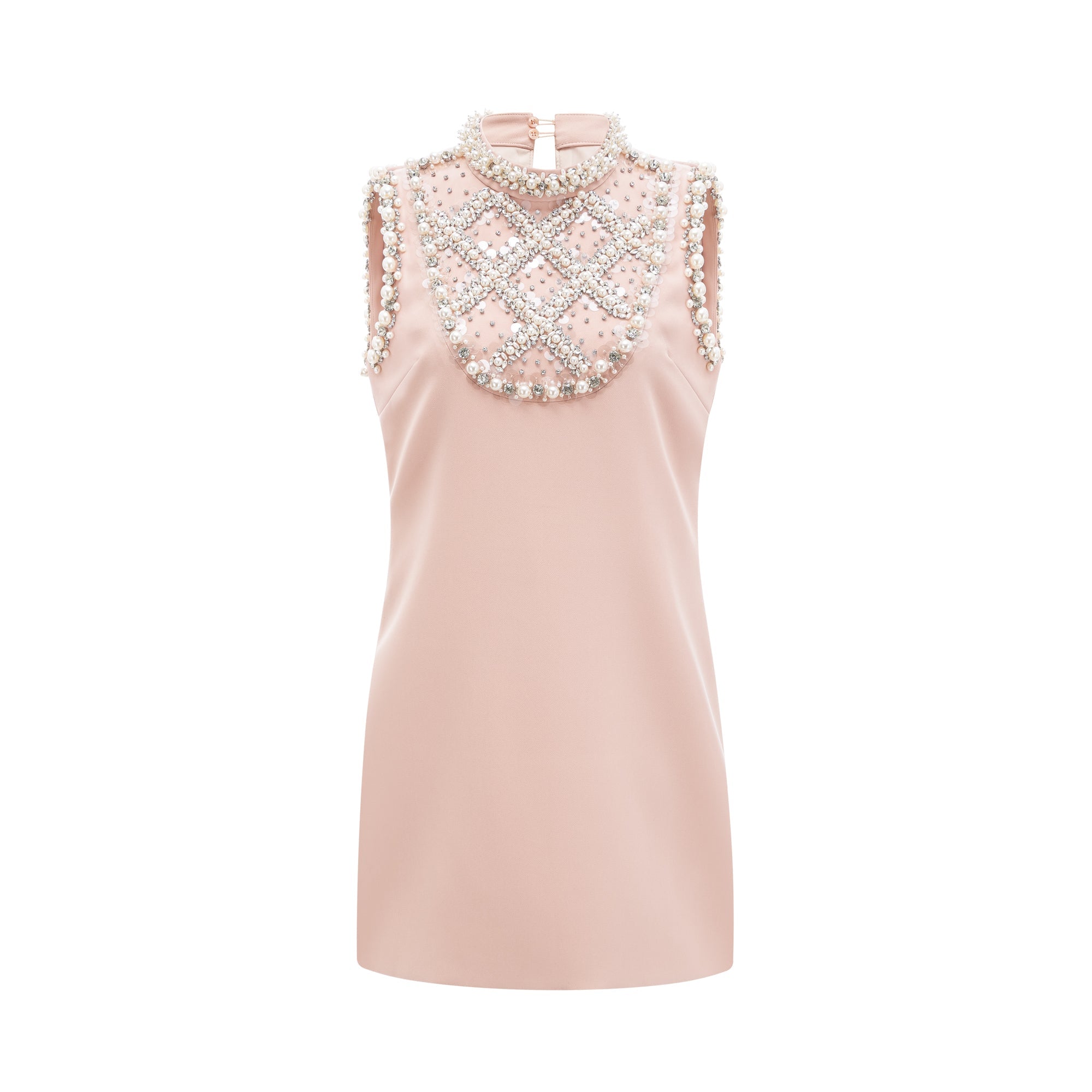 SNY06597 CESCA EMBELLISHED SLEEVELESS MINI DRESS
