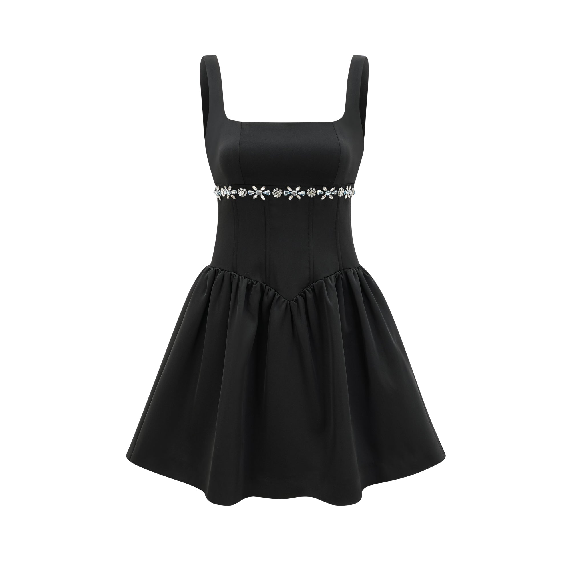 SNY06658 DELIA EMBELLISHED FLARE DRESS, FORMAL