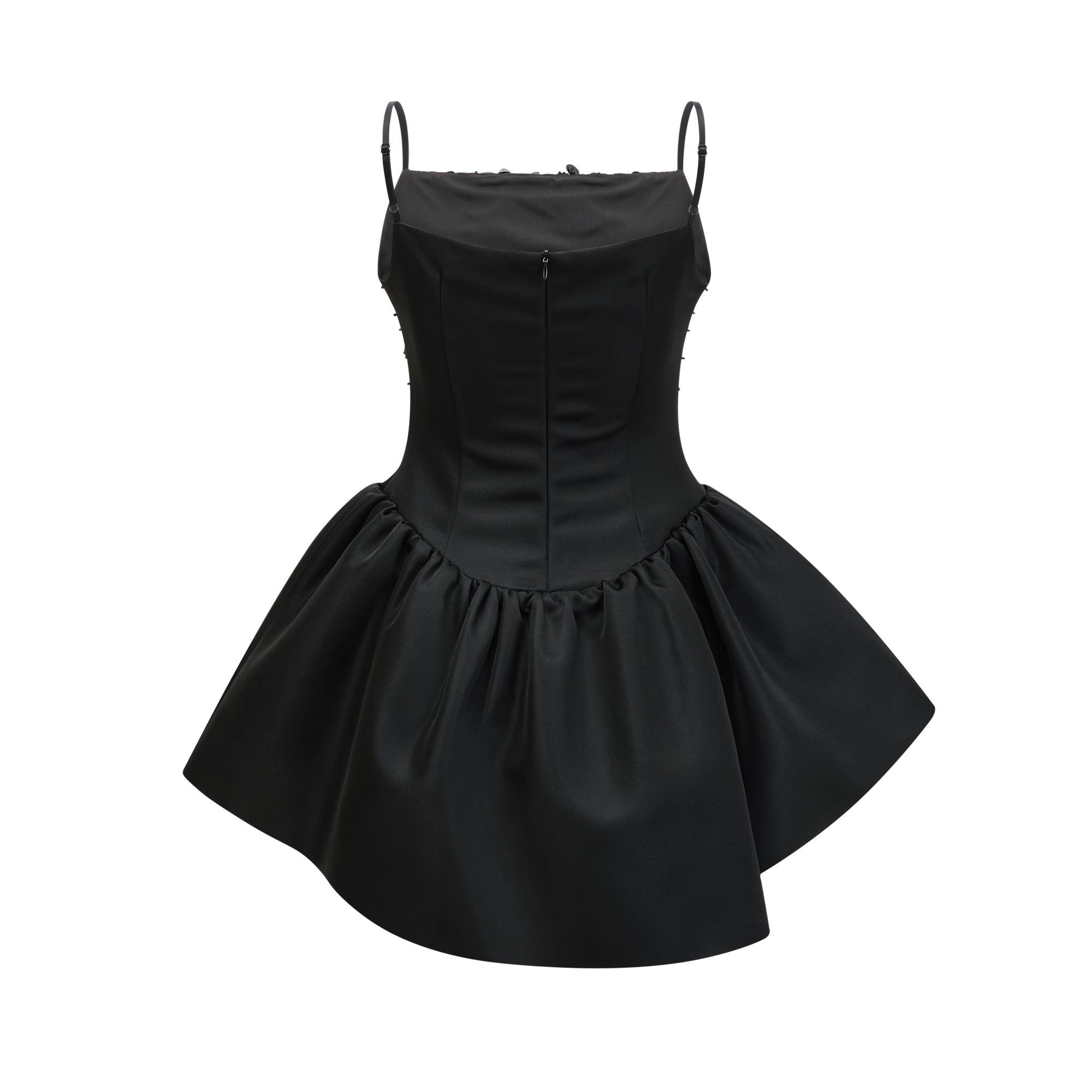 CHARLENE EMBELLISHED ASYMMETRIC COCKTAIL DRESS