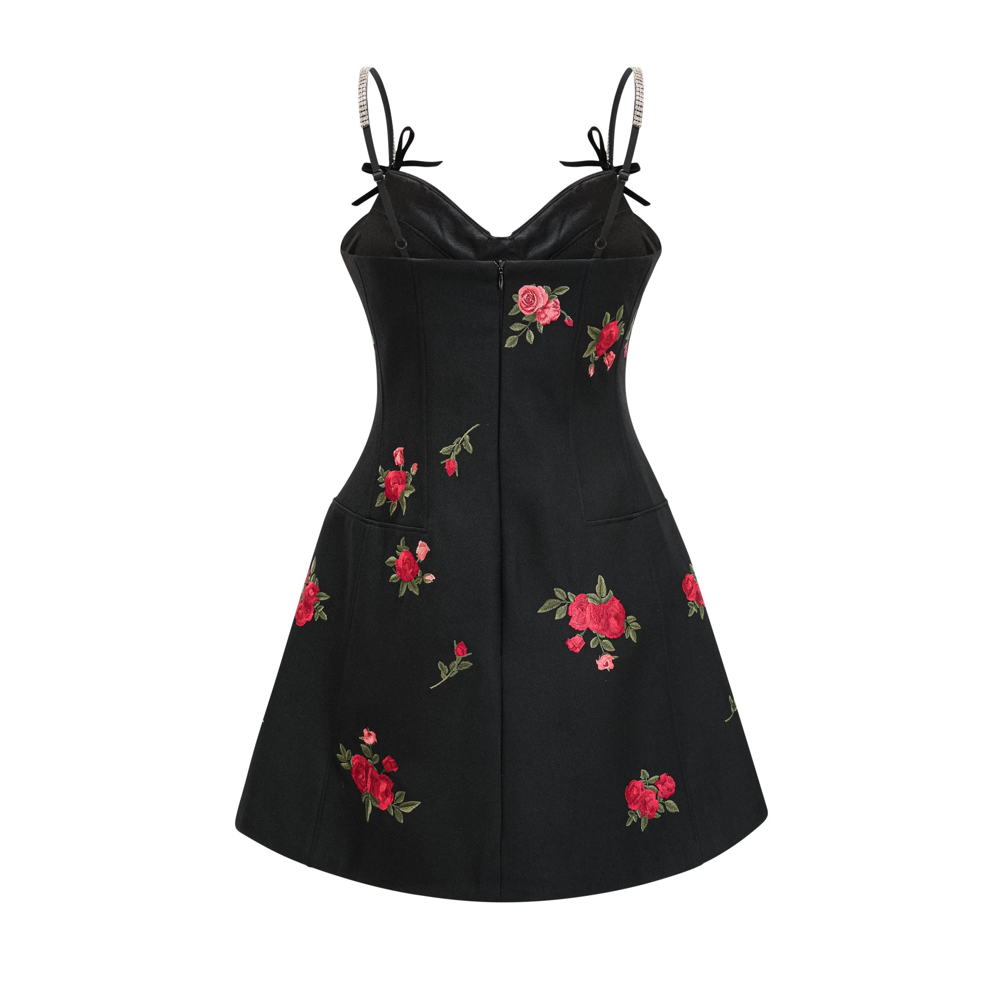JOVANNA EMBROIDERED MINI DRESS, FLORAL A-LINE