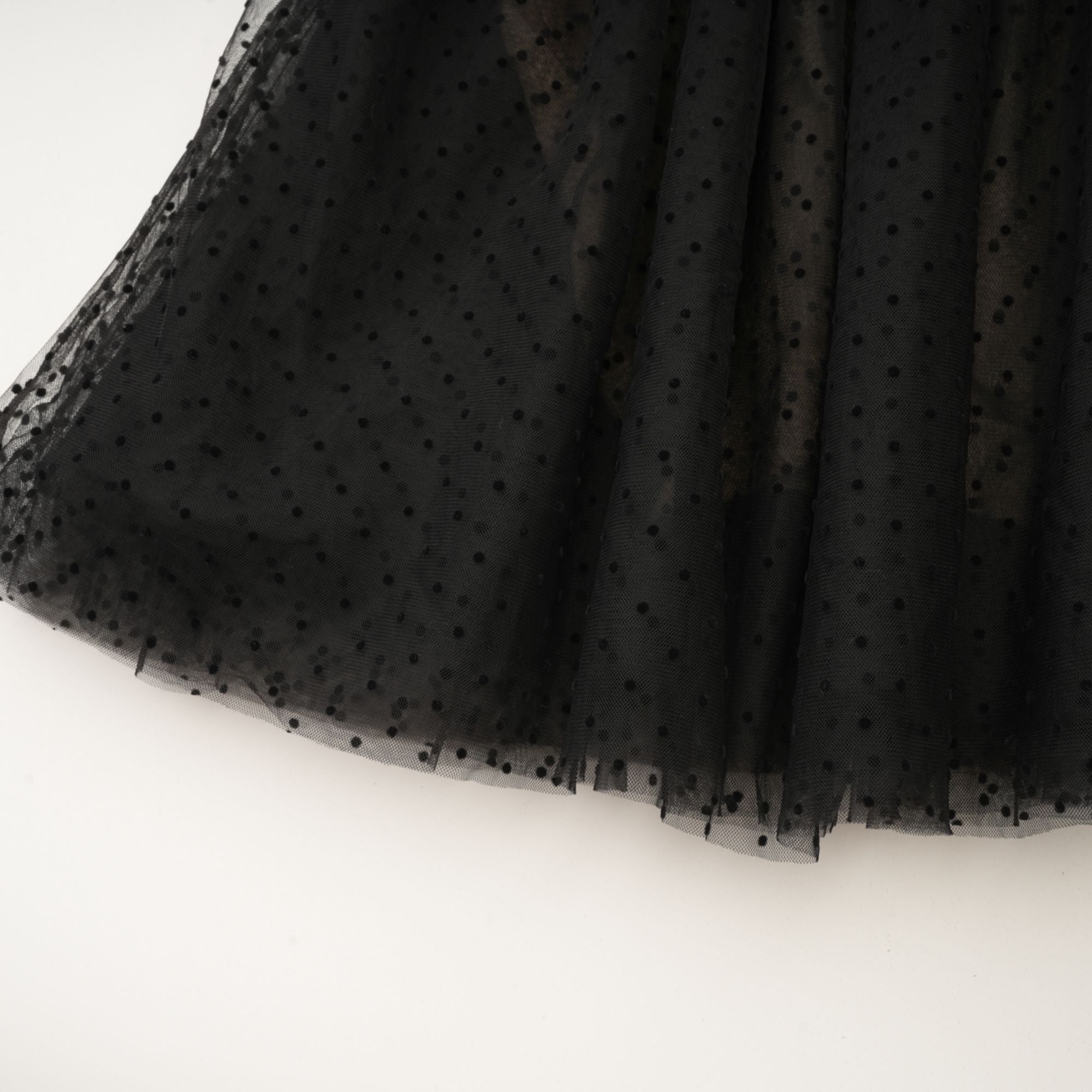 HAMEDA POLKA-DOT TULLE MINI DRESS FOR PARTY