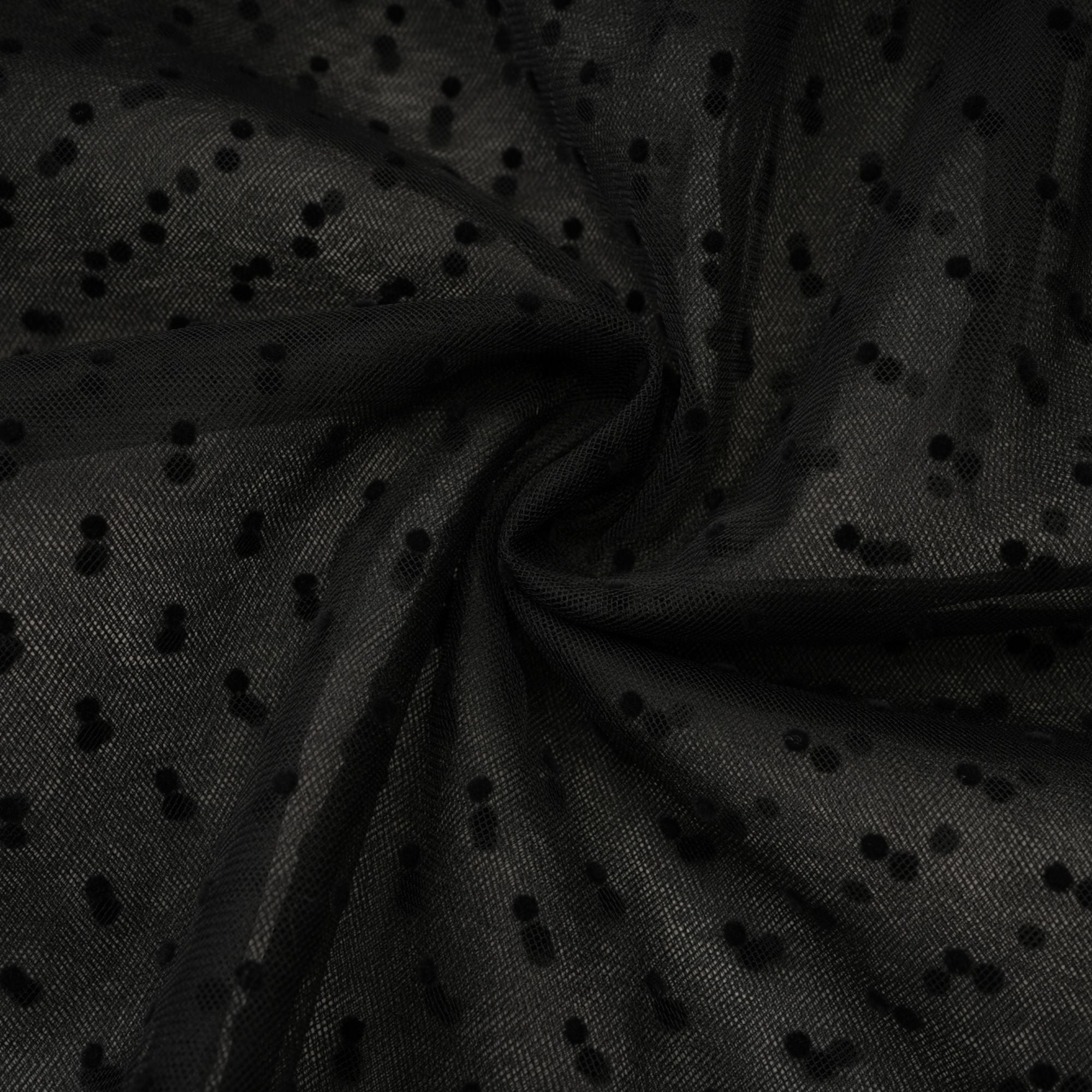 HAMEDA POLKA-DOT TULLE MINI DRESS FOR PARTY