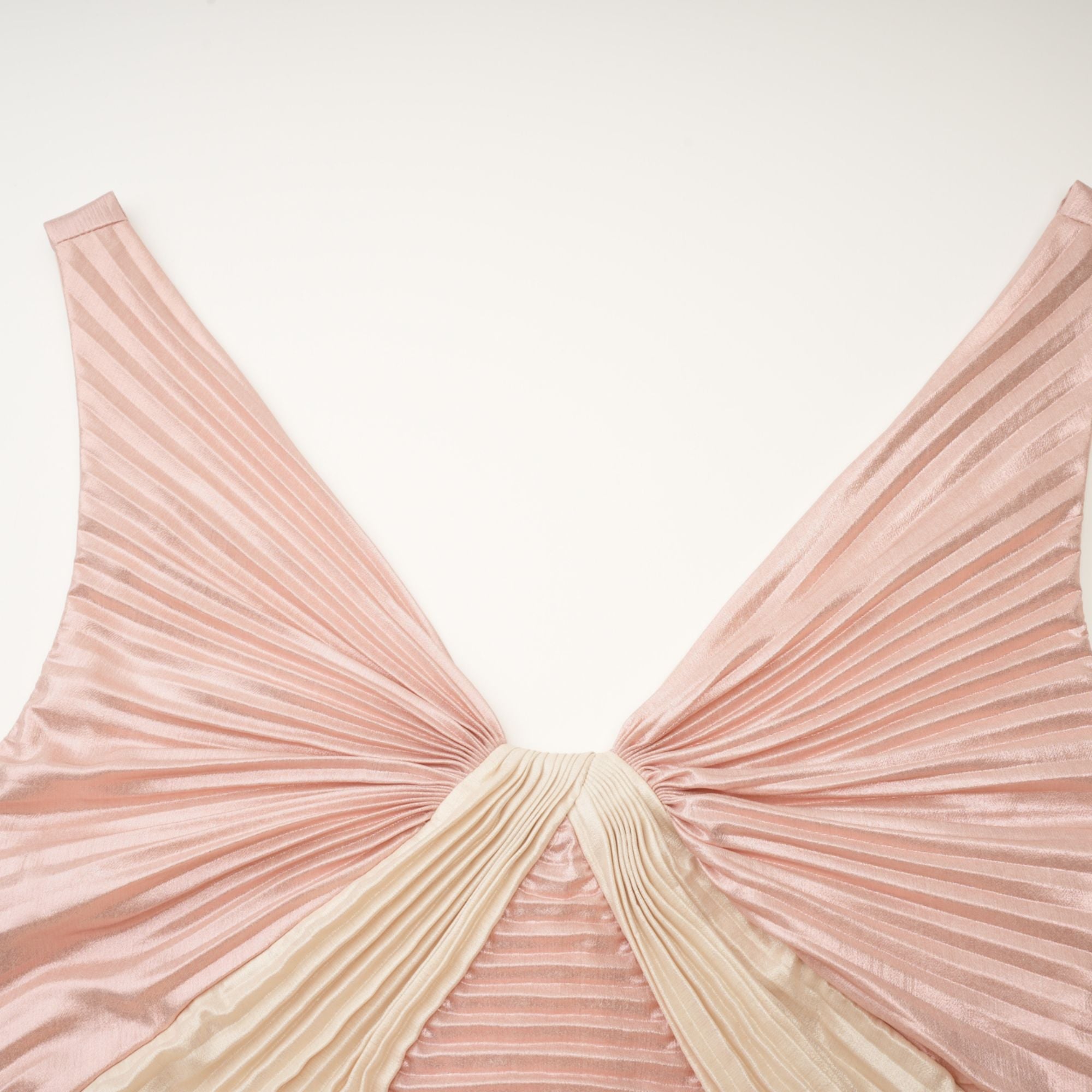 SHIEMA SHINY PLEATED DRESS FOR PARTY