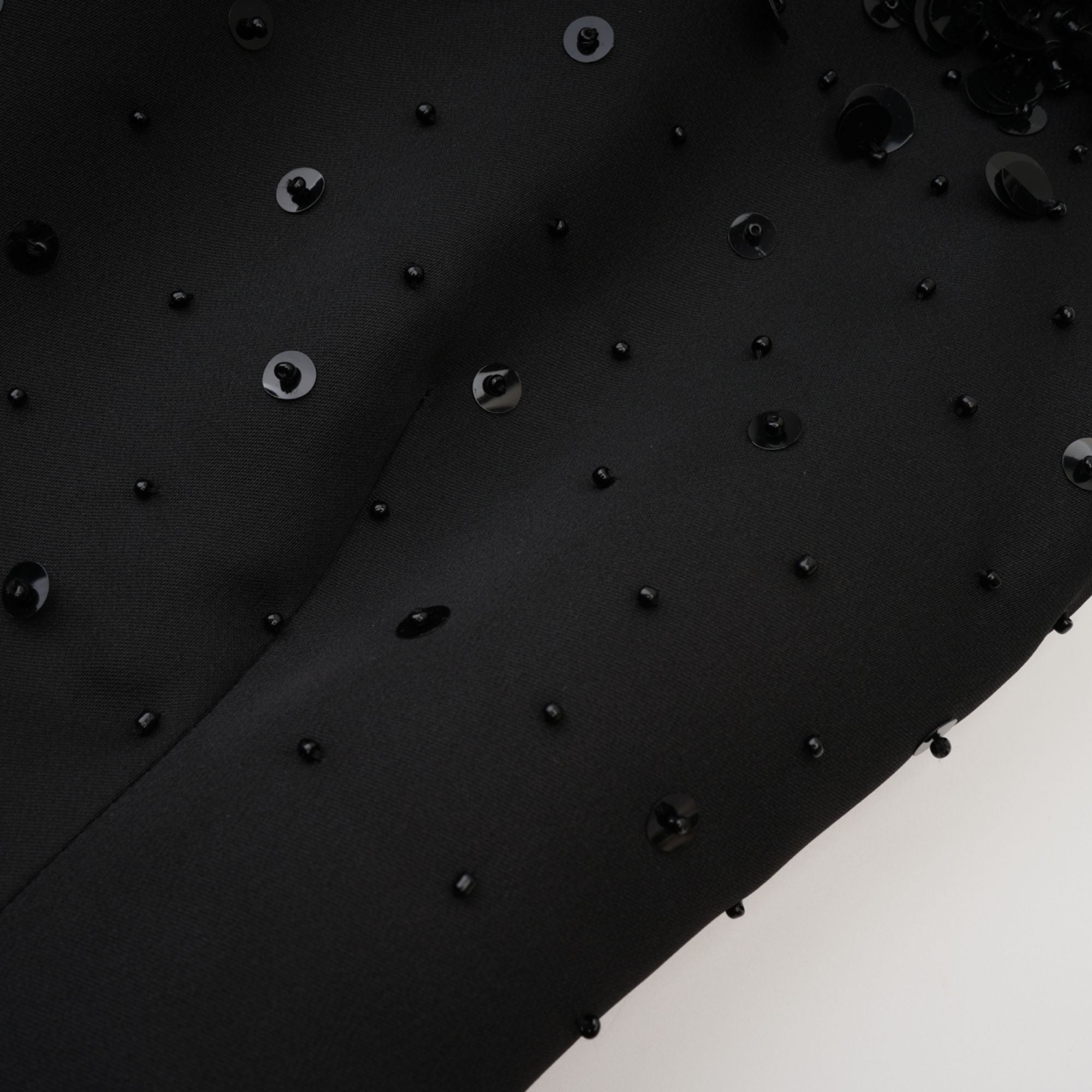 CHARLENE EMBELLISHED ASYMMETRIC COCKTAIL DRESS
